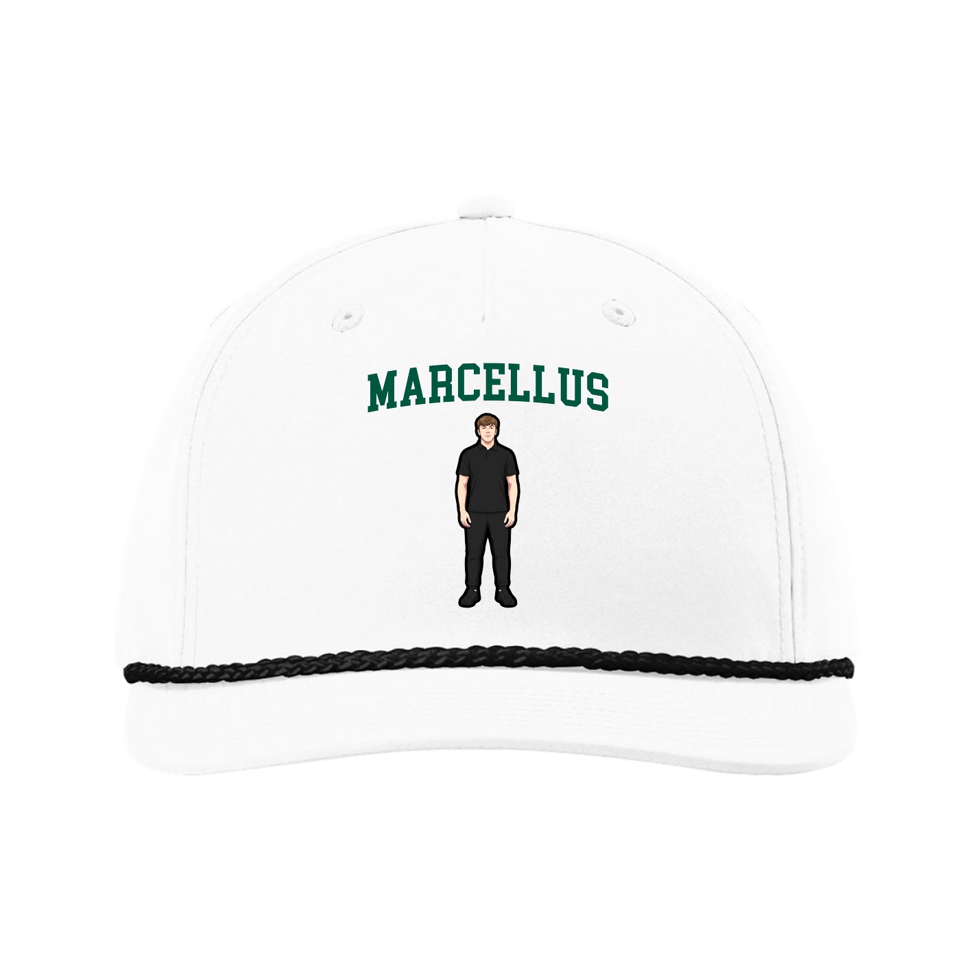 Five-Panel Classic Rope Cap — Shirsey in White