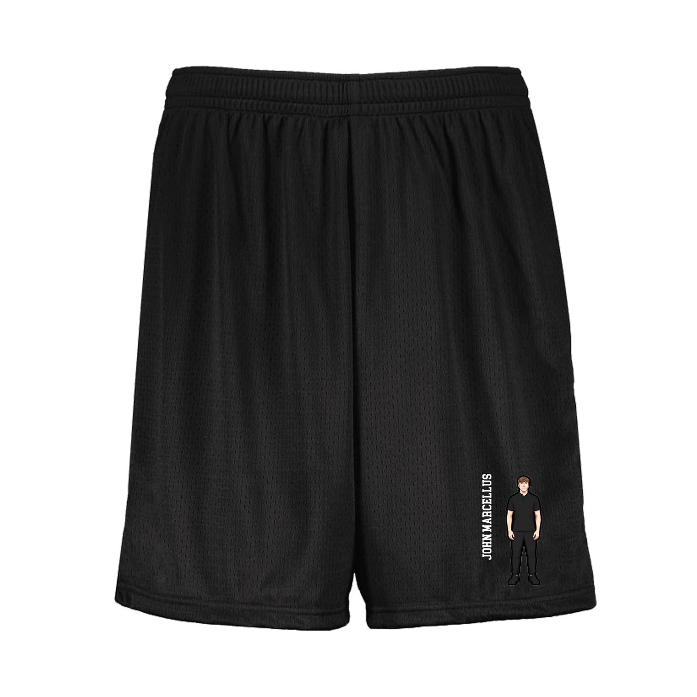 Shorts — Name Vertical in Black