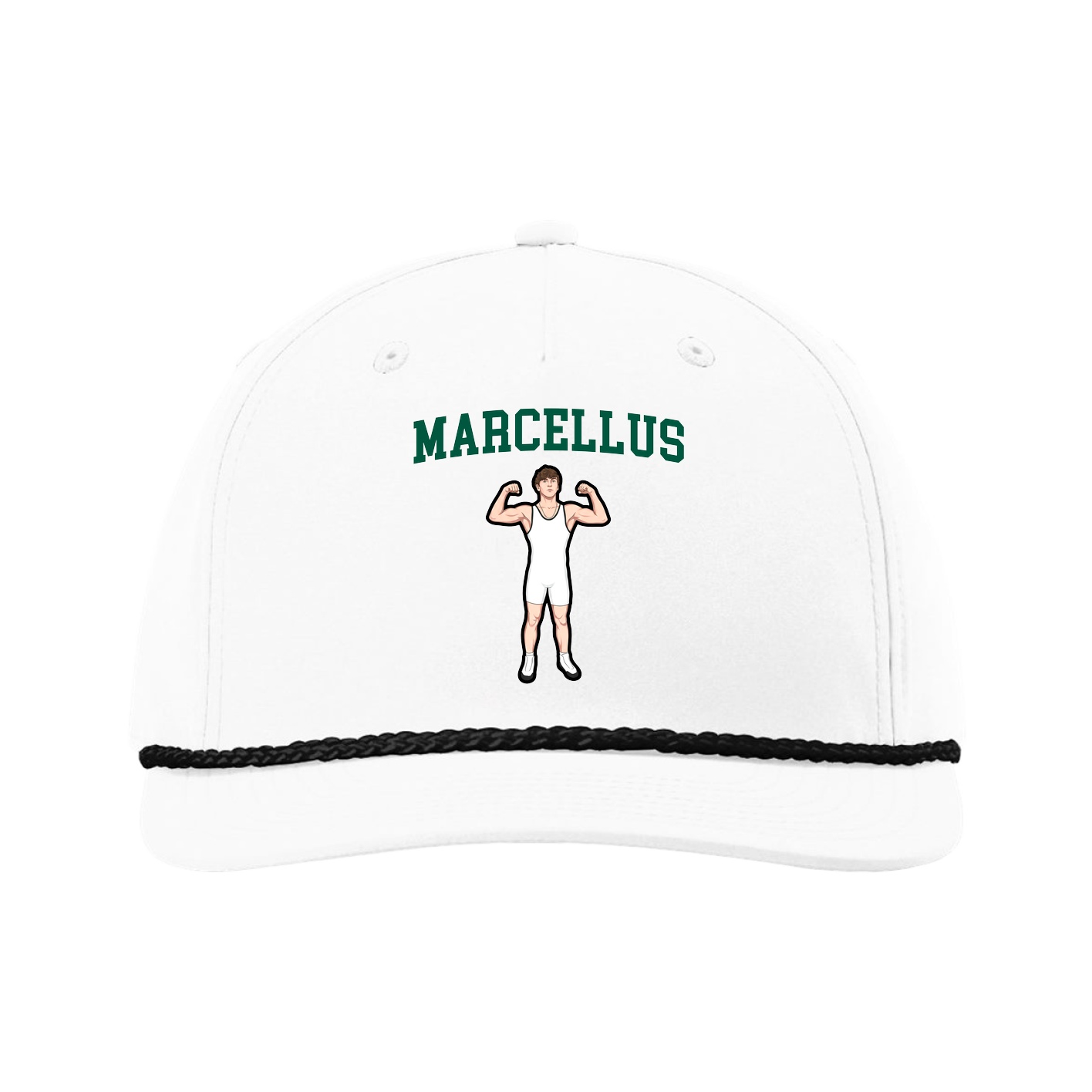 Five-Panel Classic Rope Cap — Shirsey in White