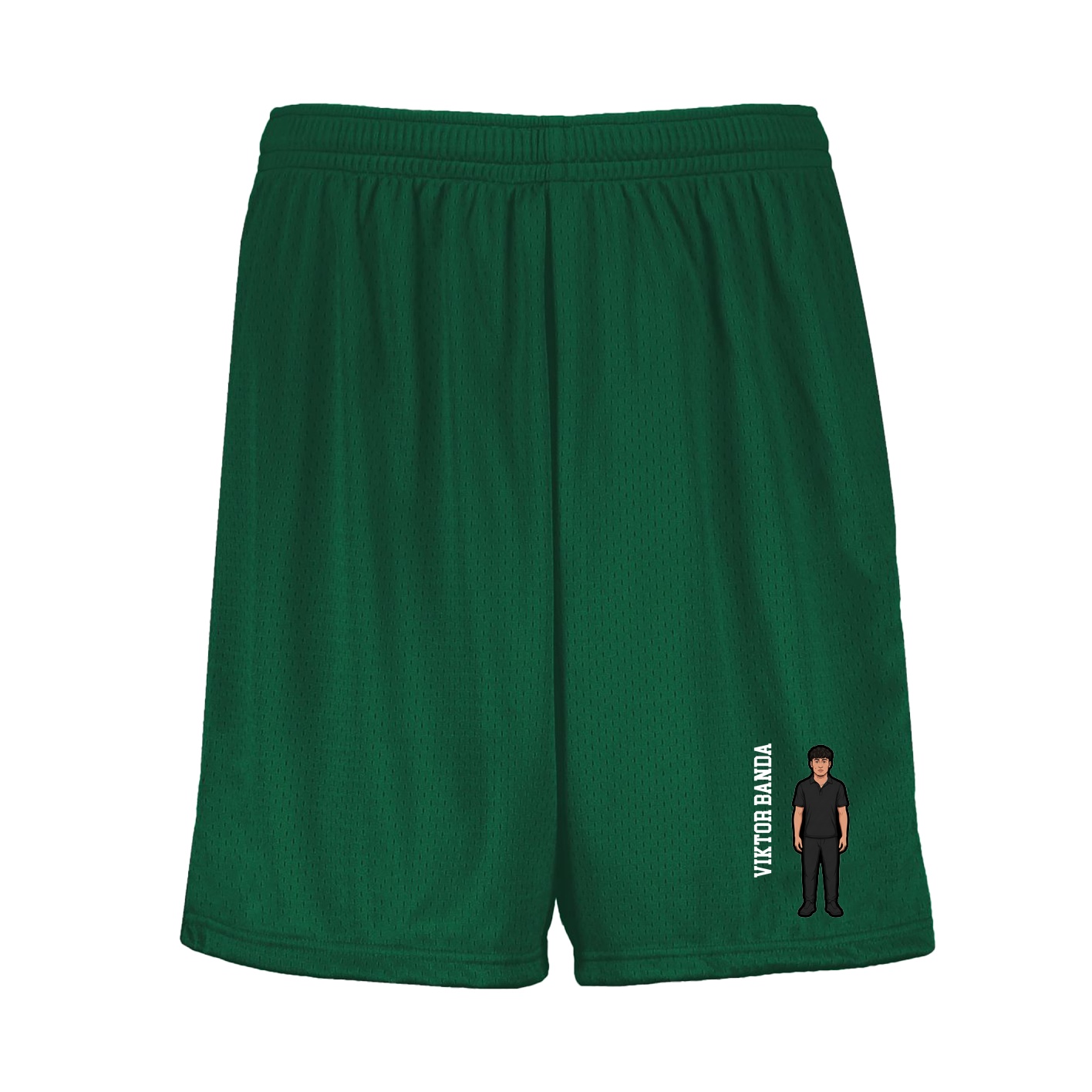 Shorts — Name Vertical in Green