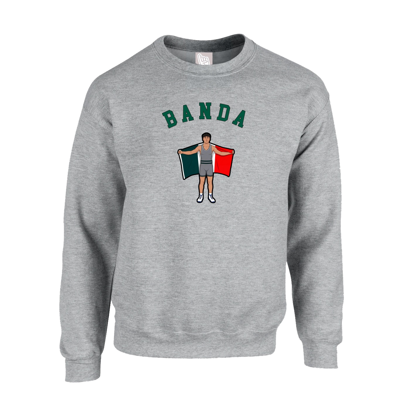 Fleece Crew — Shirsey Arch in Grey