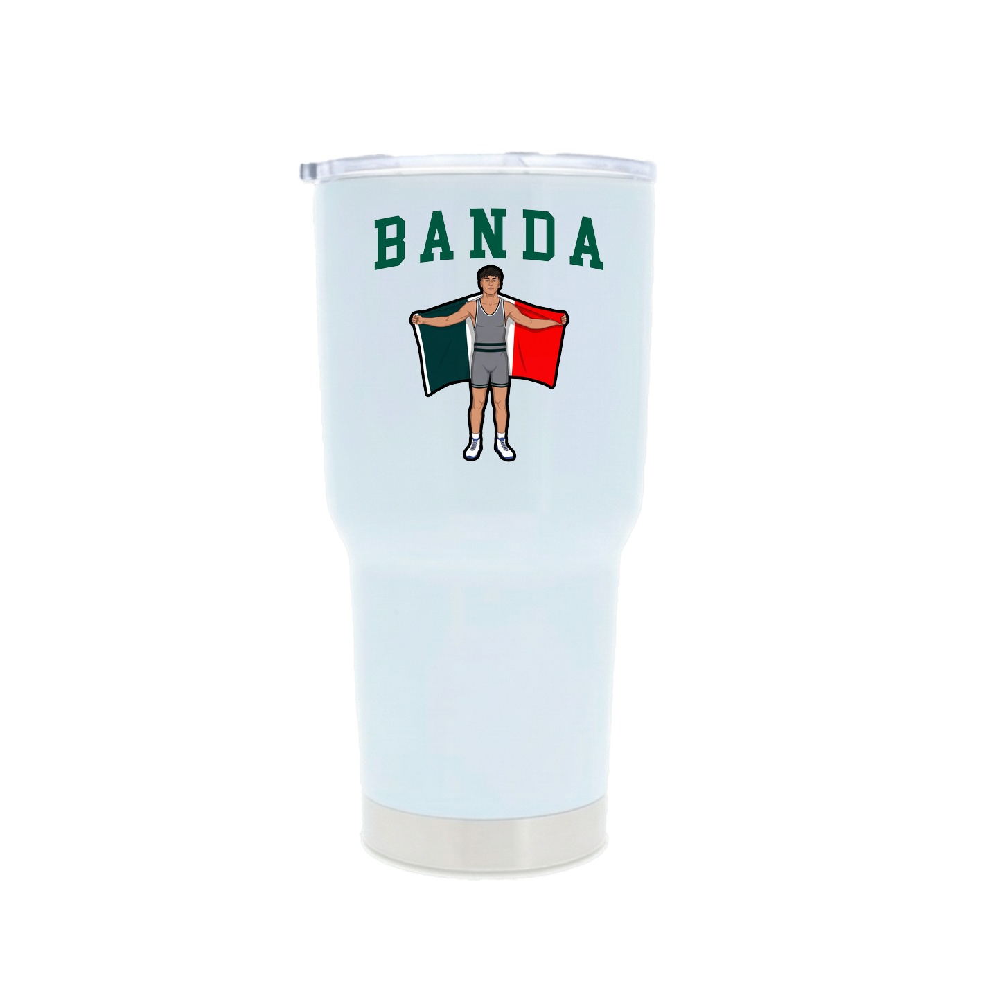 30oz Stainless Steel Tumbler — Shirsey in White