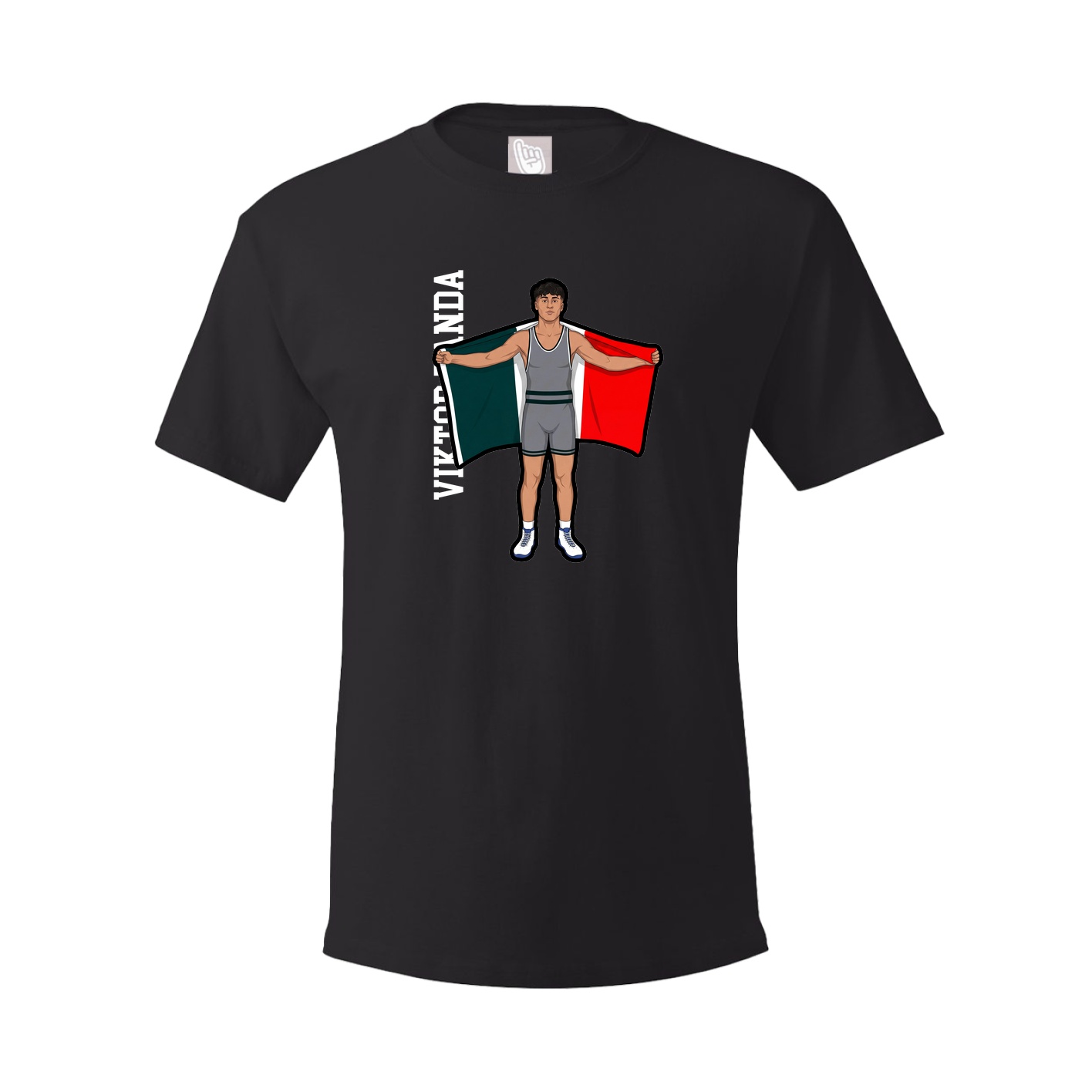 Tee — Name Vertical in Black