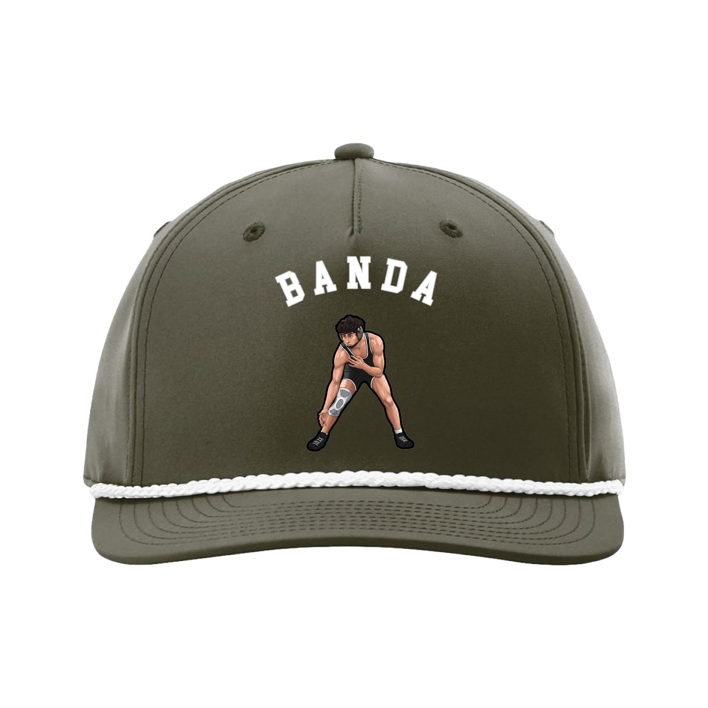 Five-Panel Classic Rope Cap — Shirsey Arch in Green