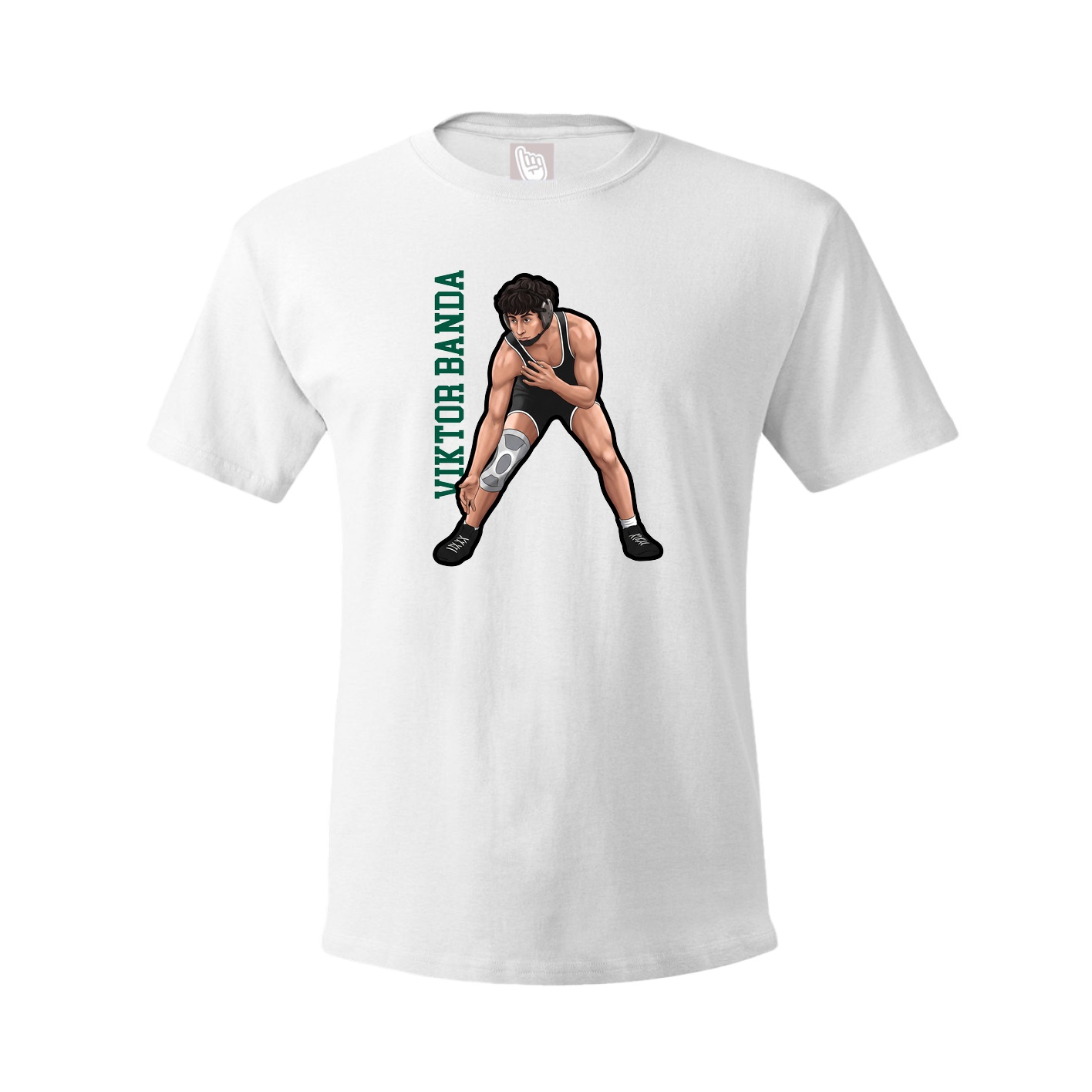 Tee — Name Vertical in White