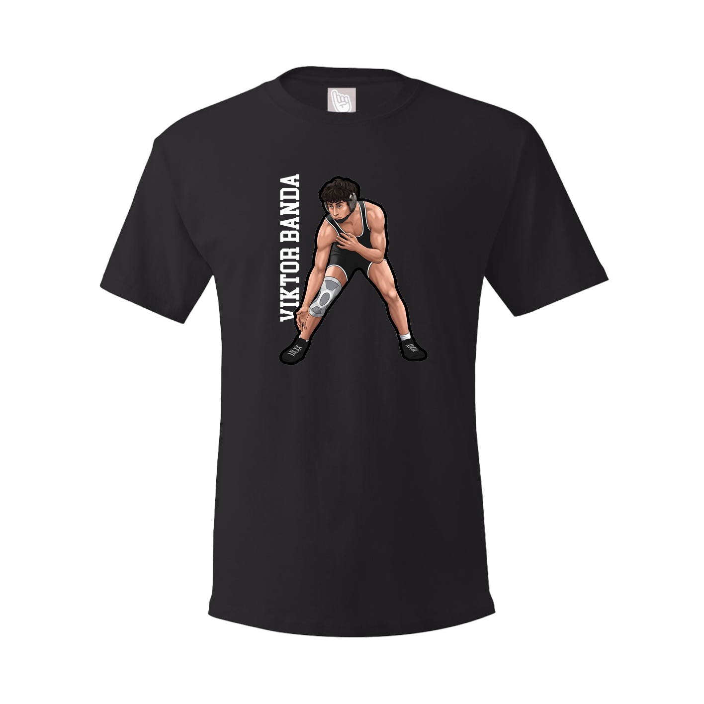 Youth Tee — Name Vertical in Black