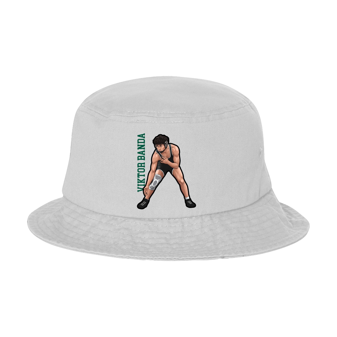 Bucket Cap — Name Vertical in White