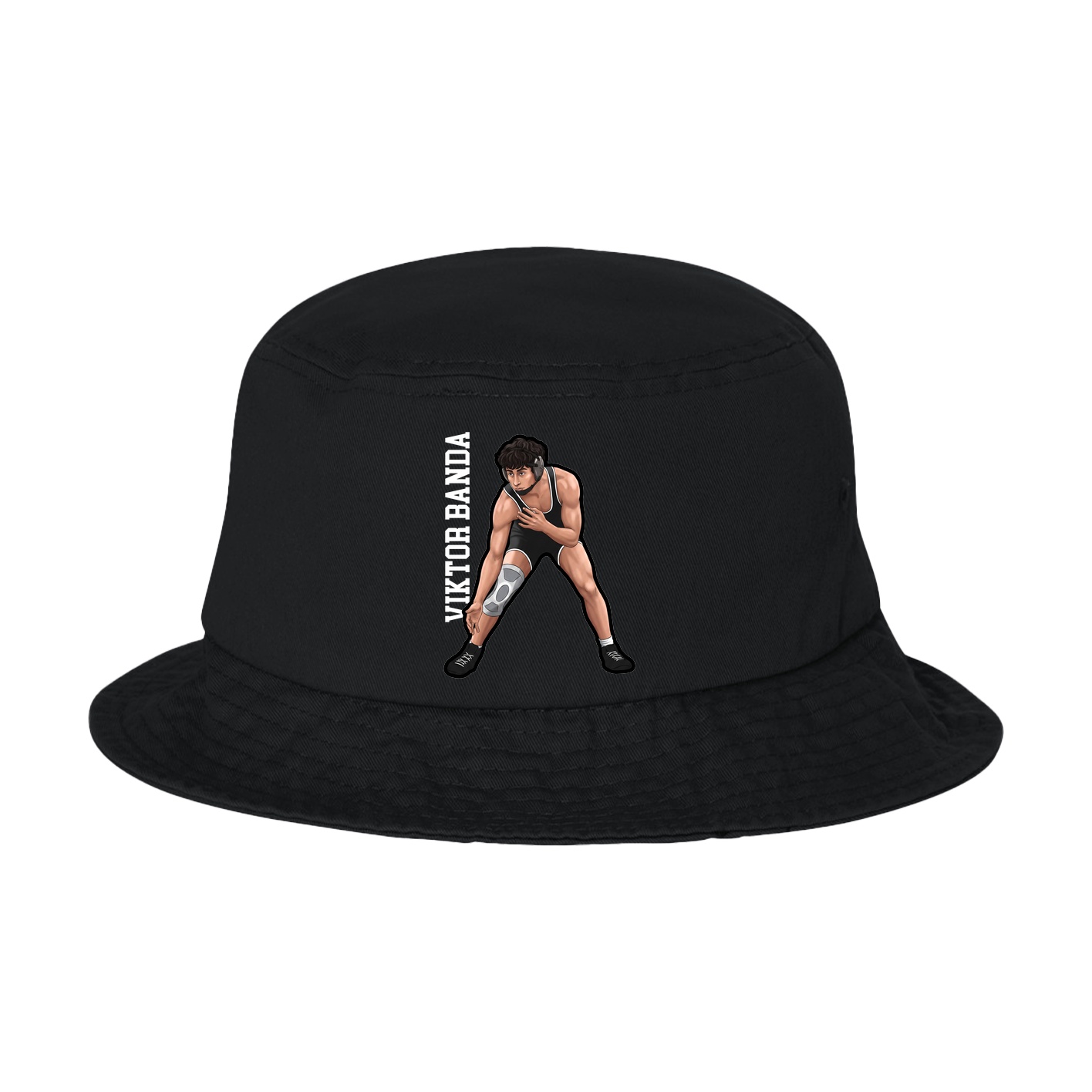 Bucket Cap — Name Vertical in Black