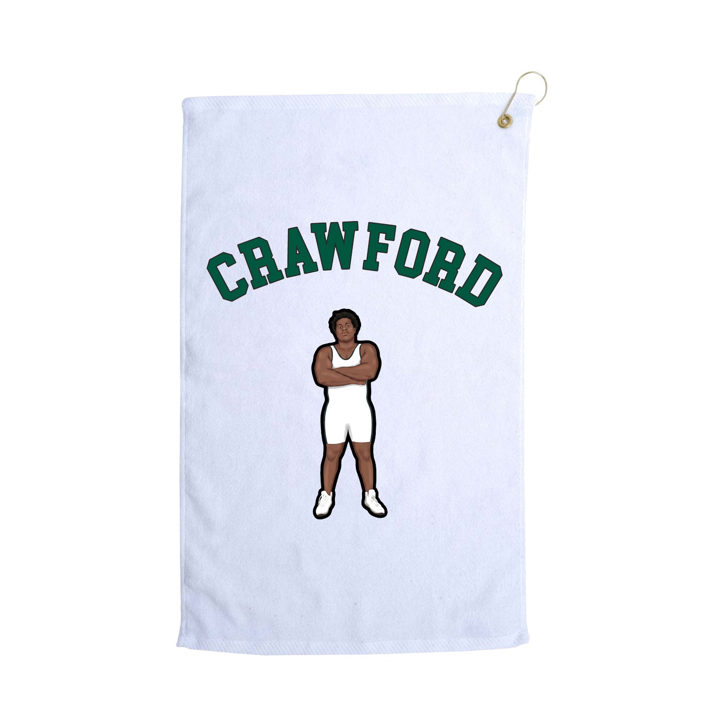 Golf Towel — Shirsey Arch in White