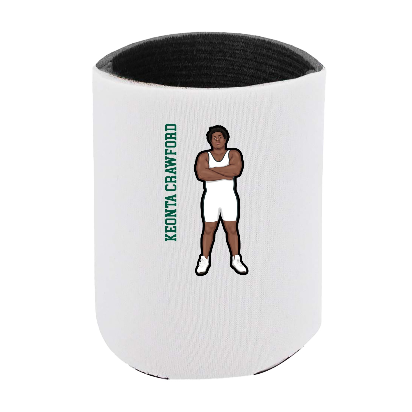 Can Holder — Name Vertical in White