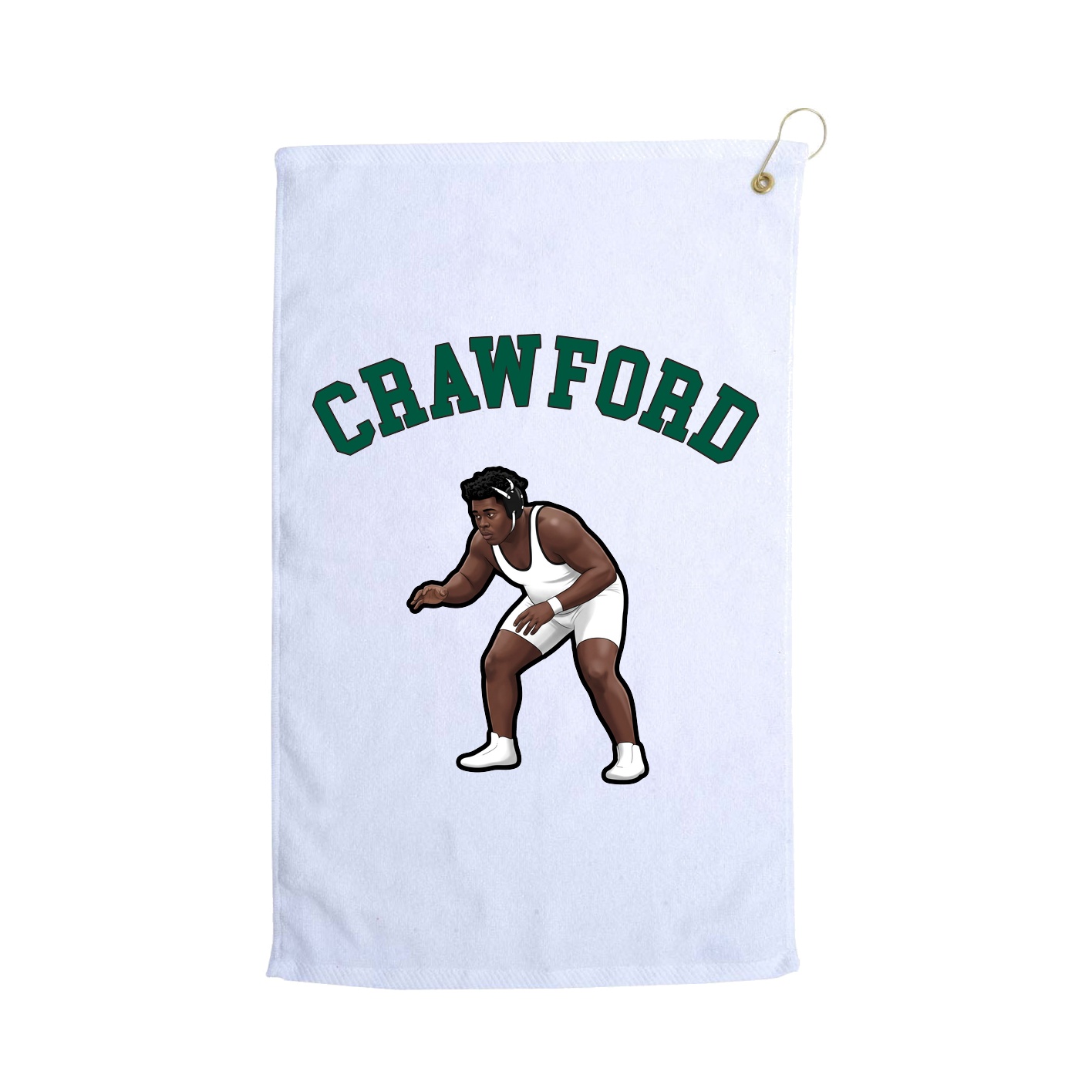 Golf Towel — Shirsey Arch in White