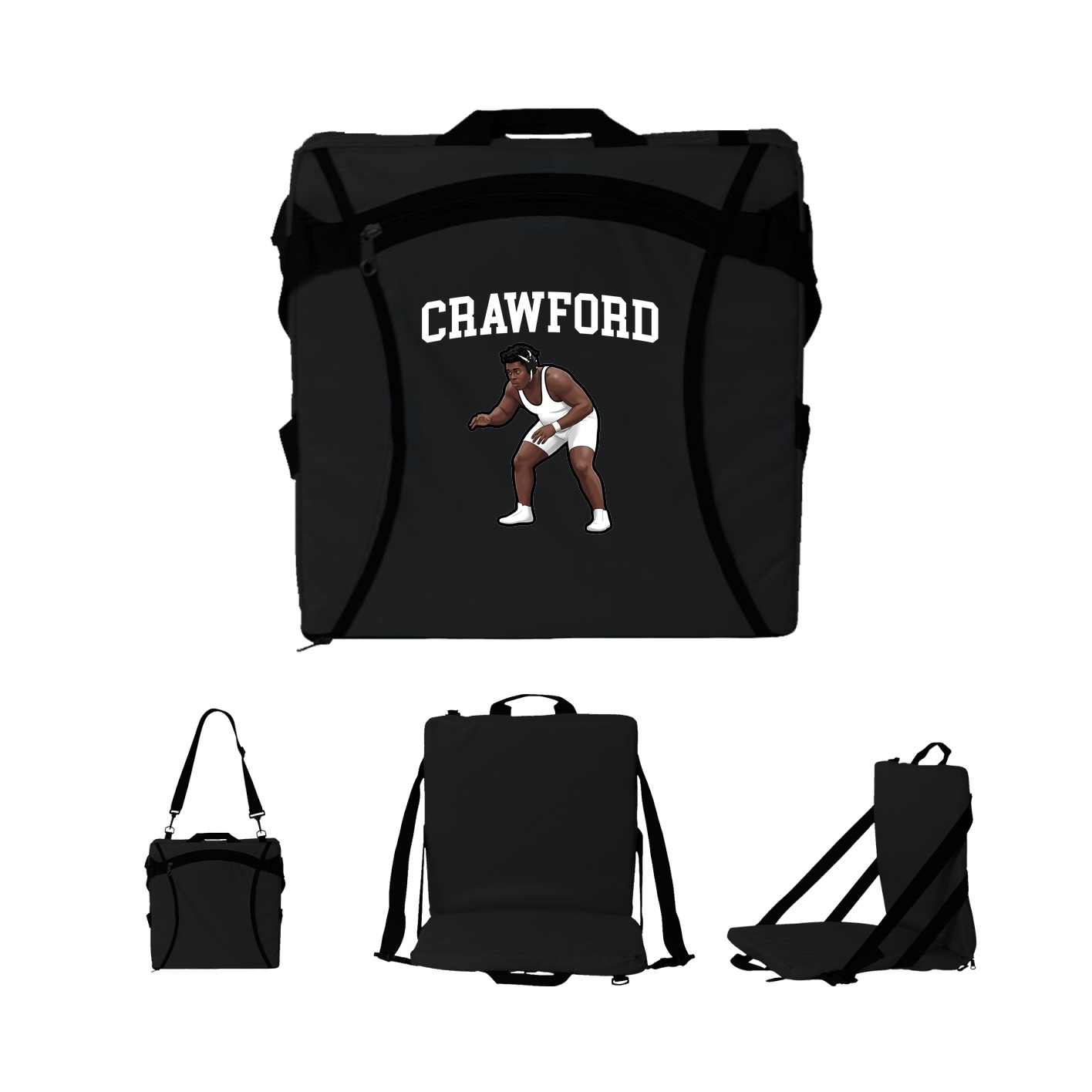 Folding Stadium Seat — Shirsey in Black