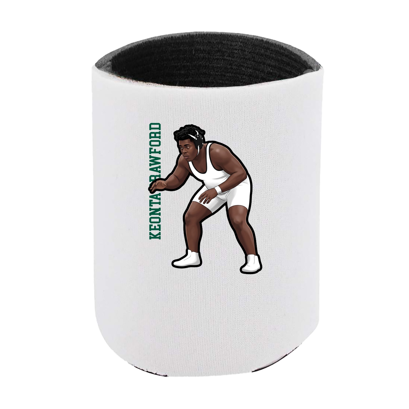 Can Holder — Name Vertical in White