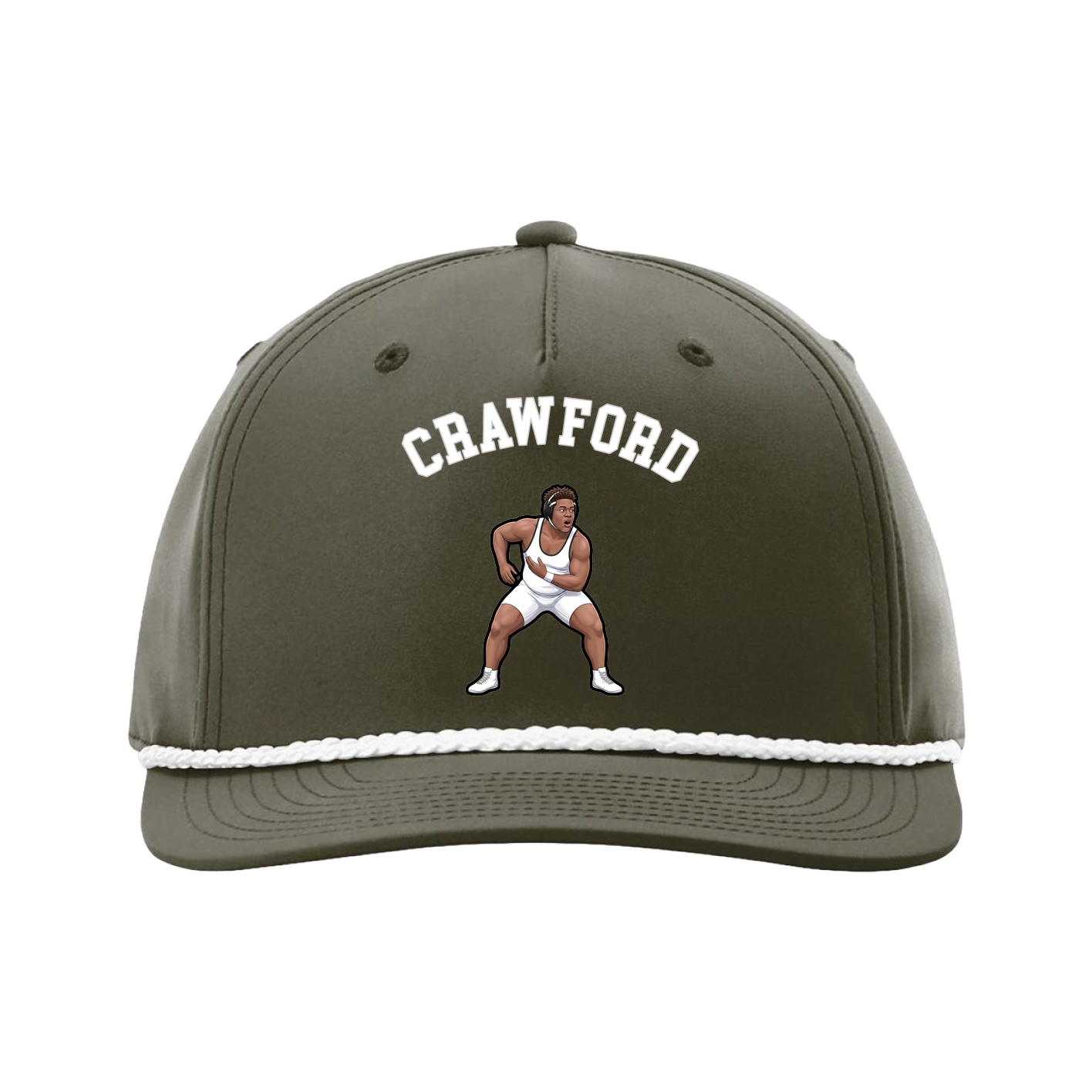 Five-Panel Classic Rope Cap — Shirsey Arch in Green