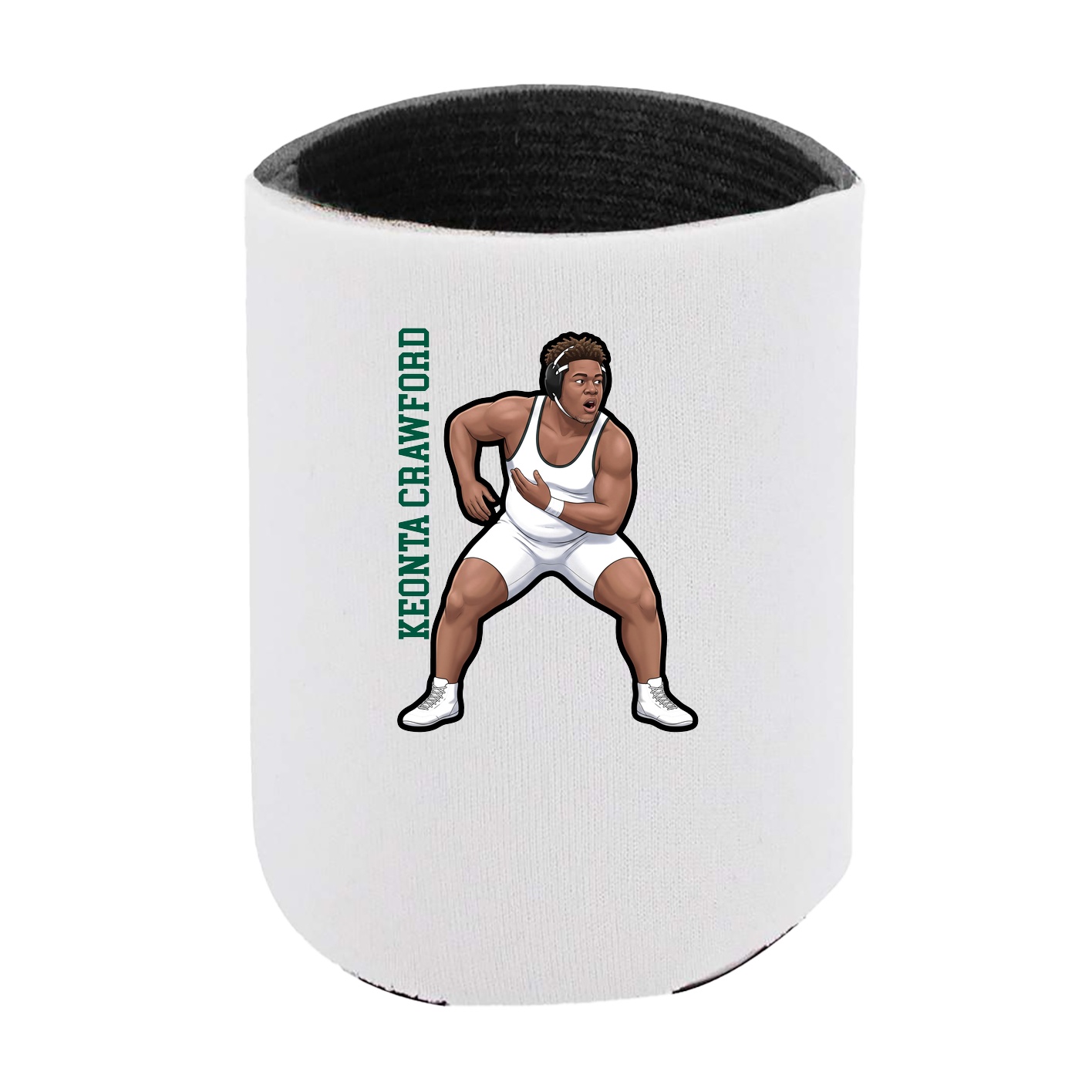 Can Holder — Name Vertical in White