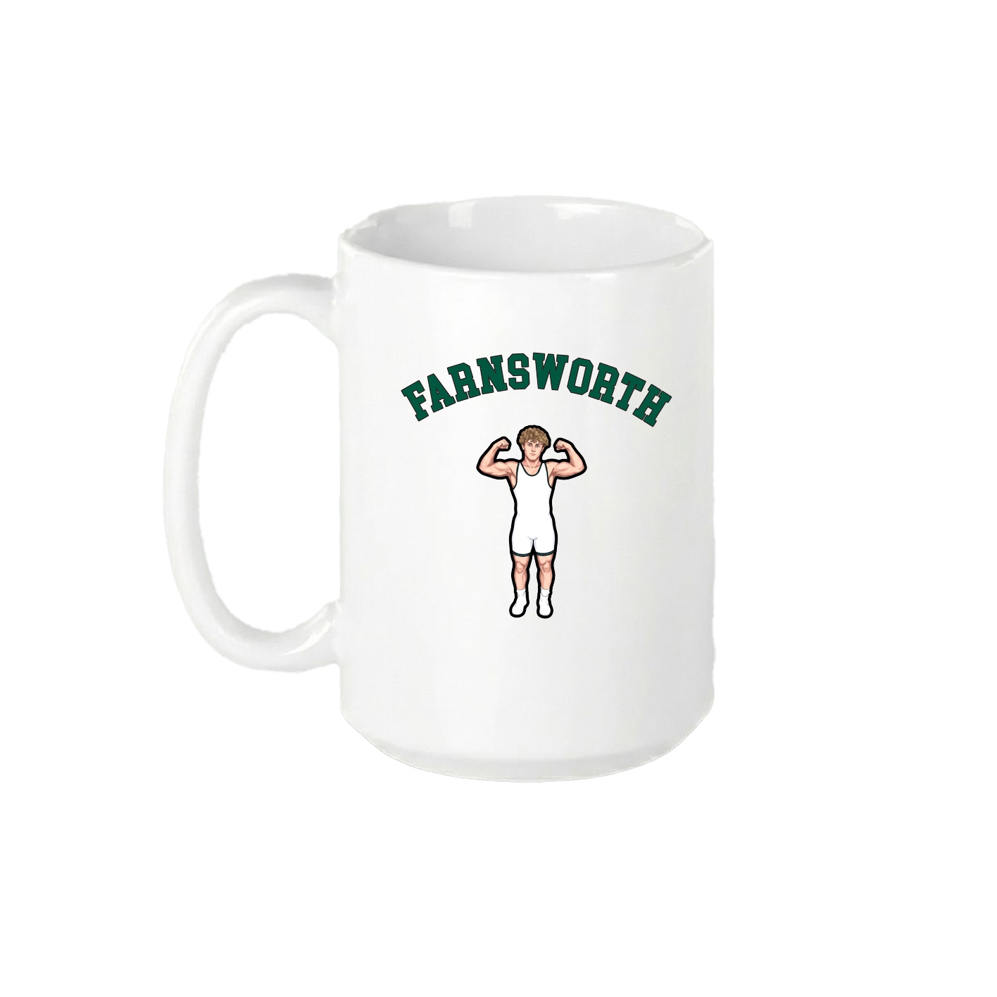 15oz Coffee Mug — Shirsey Arch in White