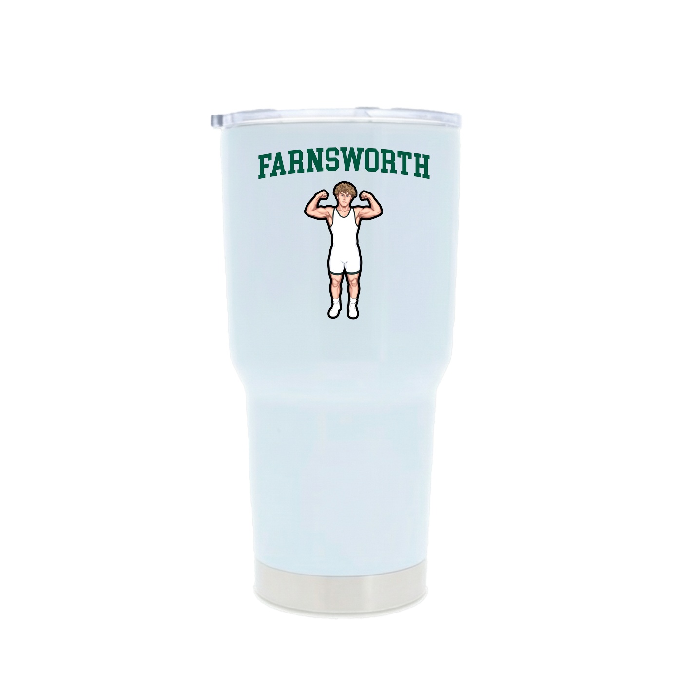 30oz Stainless Steel Tumbler — Shirsey in White