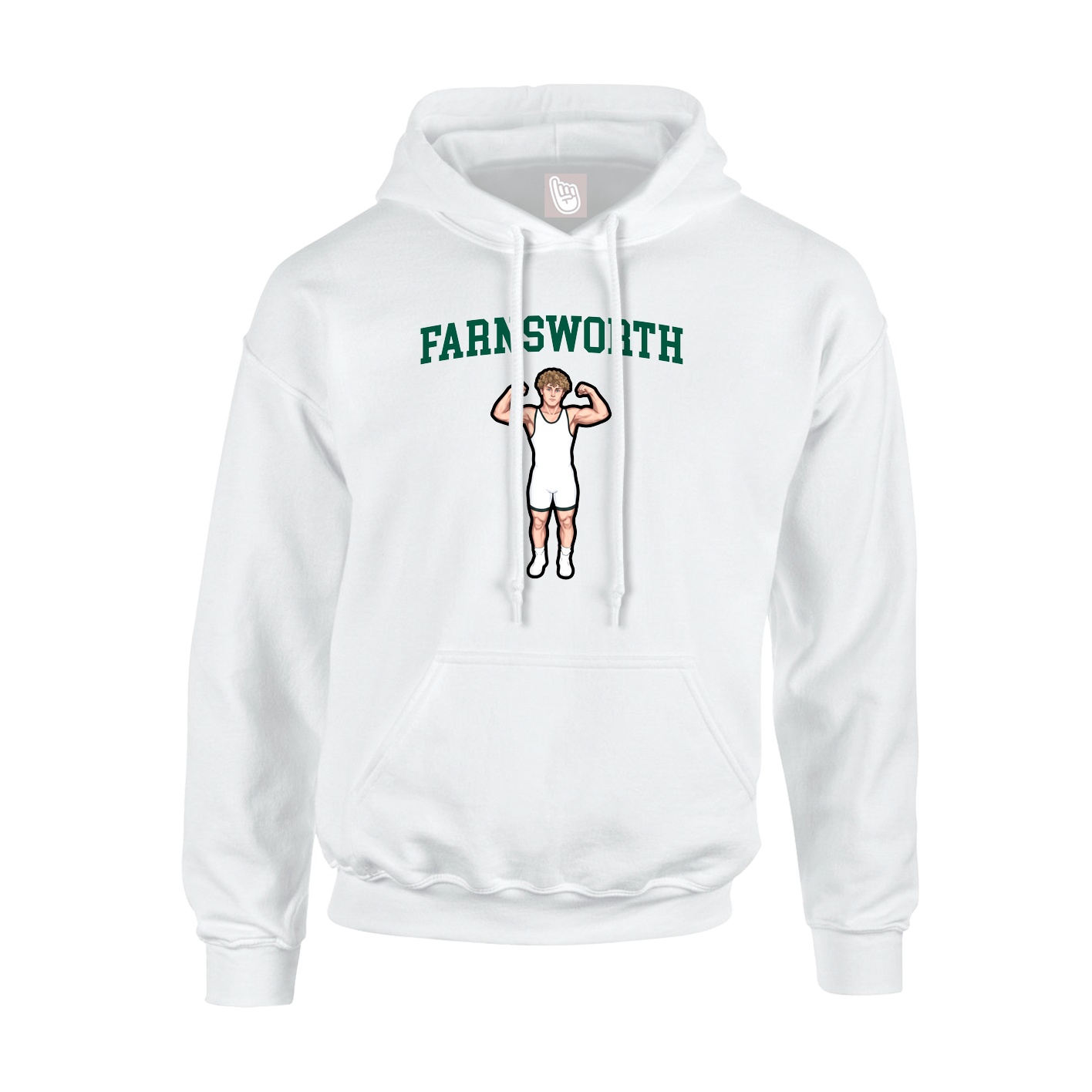 Hoodie — Shirsey in White
