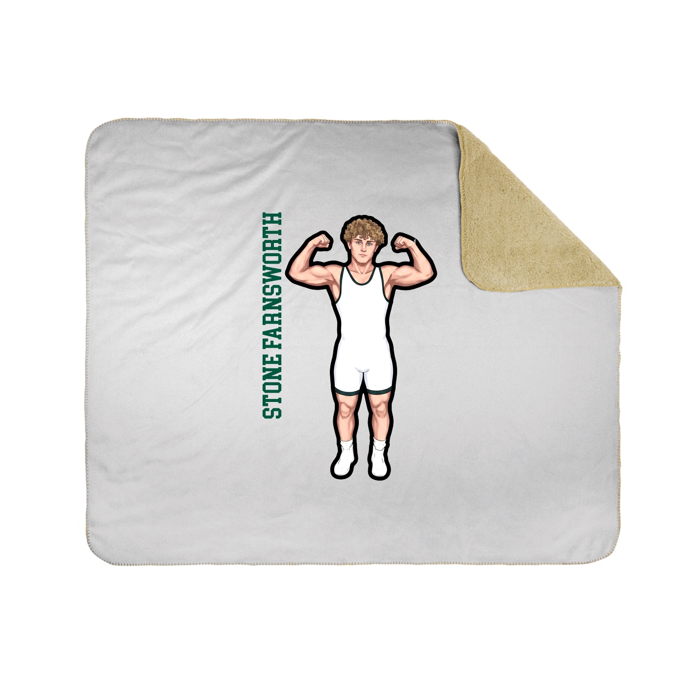 50x60 Sherpa Lined Throw Blanket
