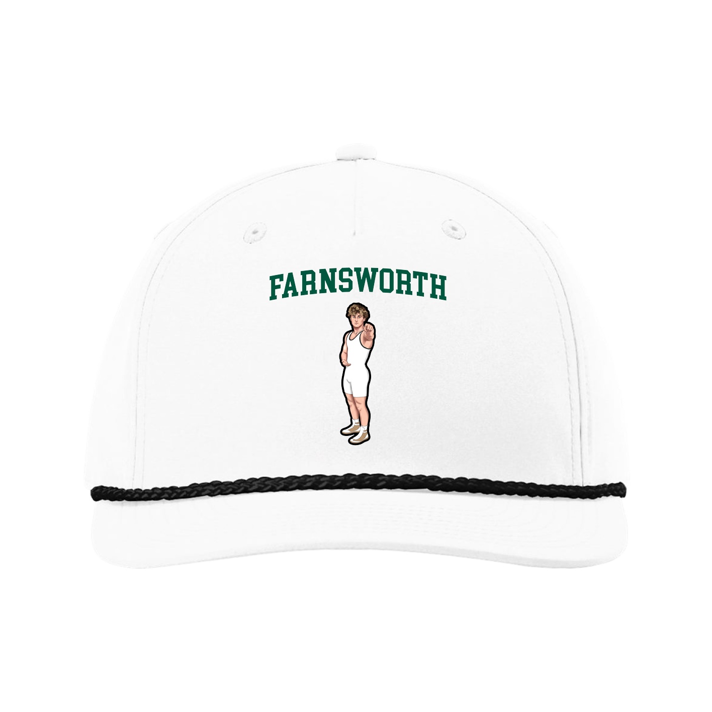 Five-Panel Classic Rope Cap — Shirsey in White