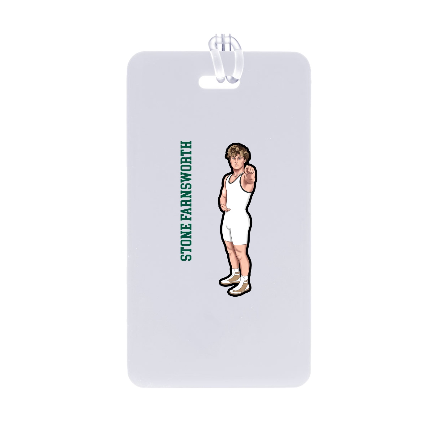 Bag Tag — Name Vertical in Classic