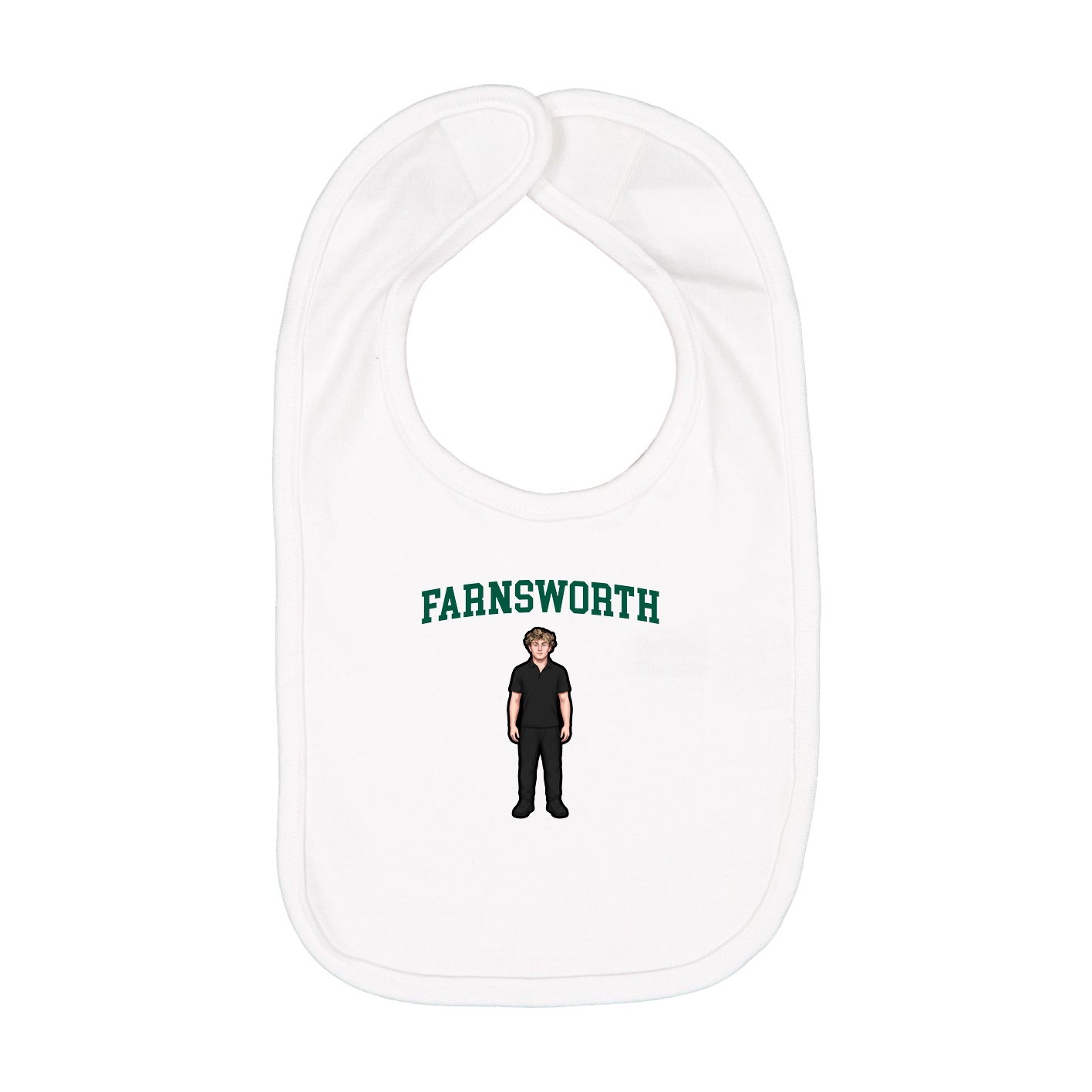 Infant Bib — Shirsey in White