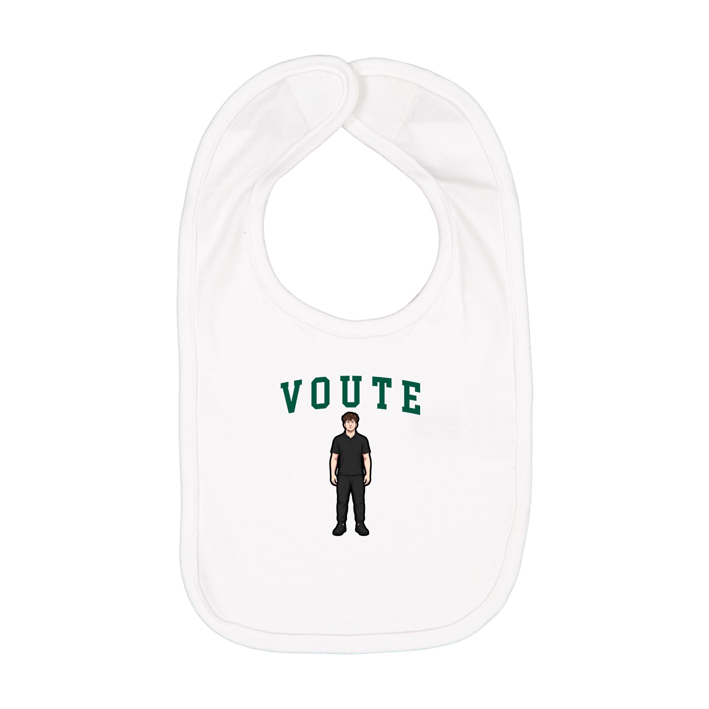 Infant Bib — Shirsey in White