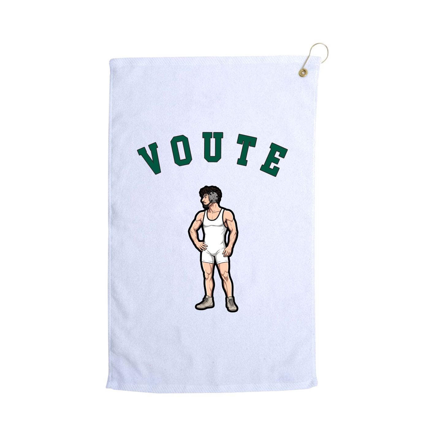 Golf Towel — Shirsey Arch in White