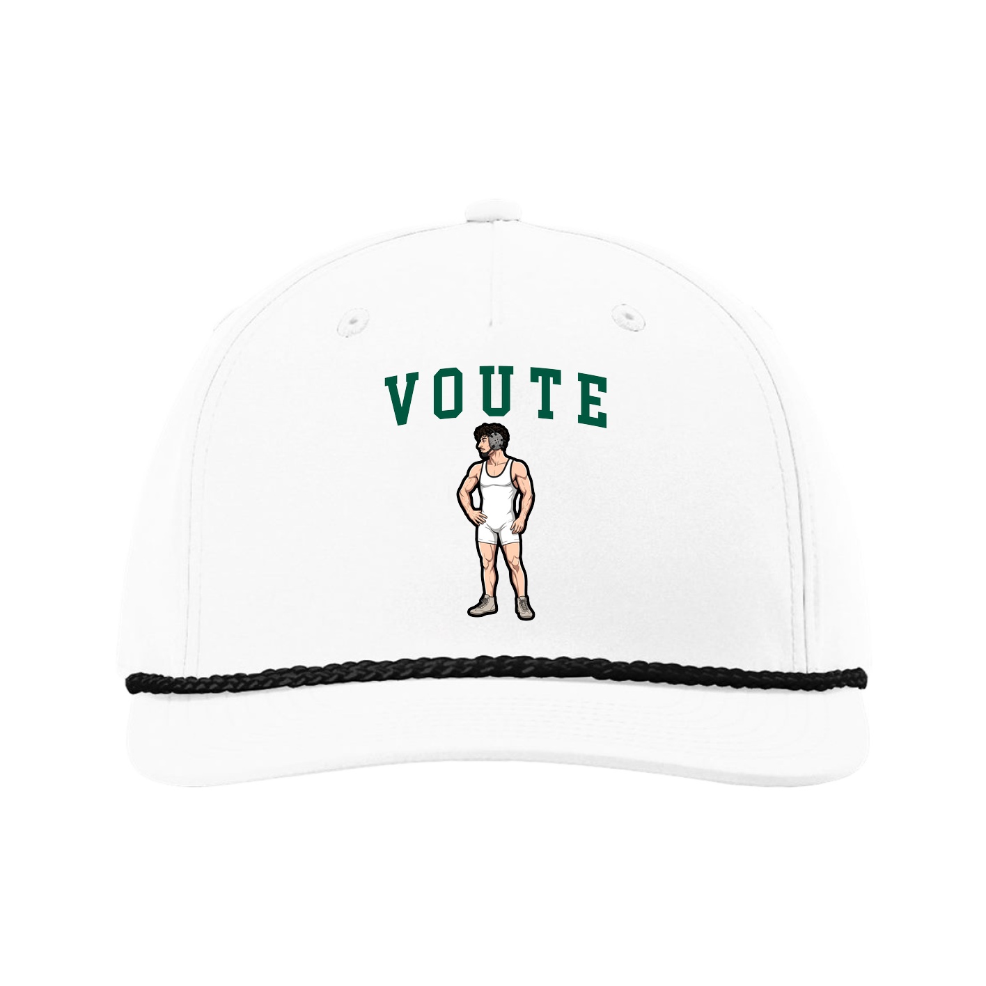 Five-Panel Classic Rope Cap — Shirsey in White