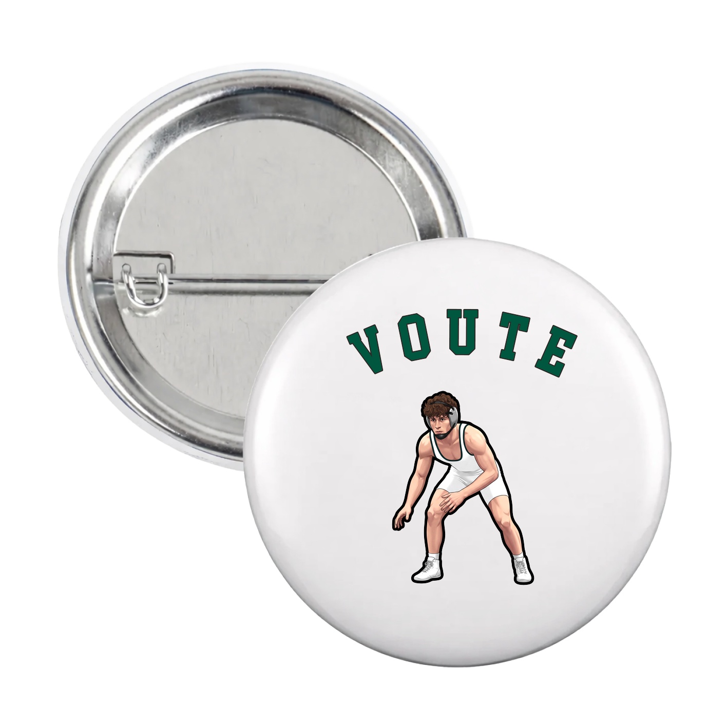 Game Day Button — Shirsey Arch in White