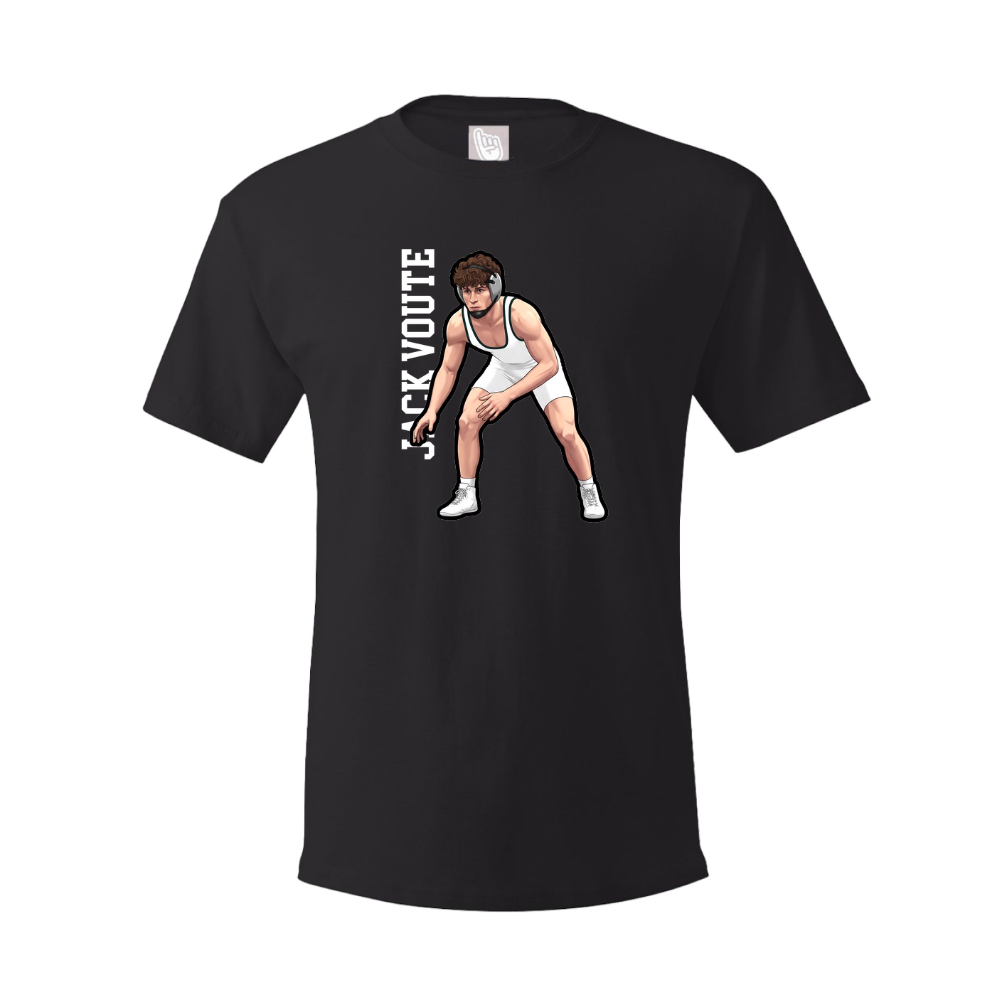 Tee — Name Vertical in Black