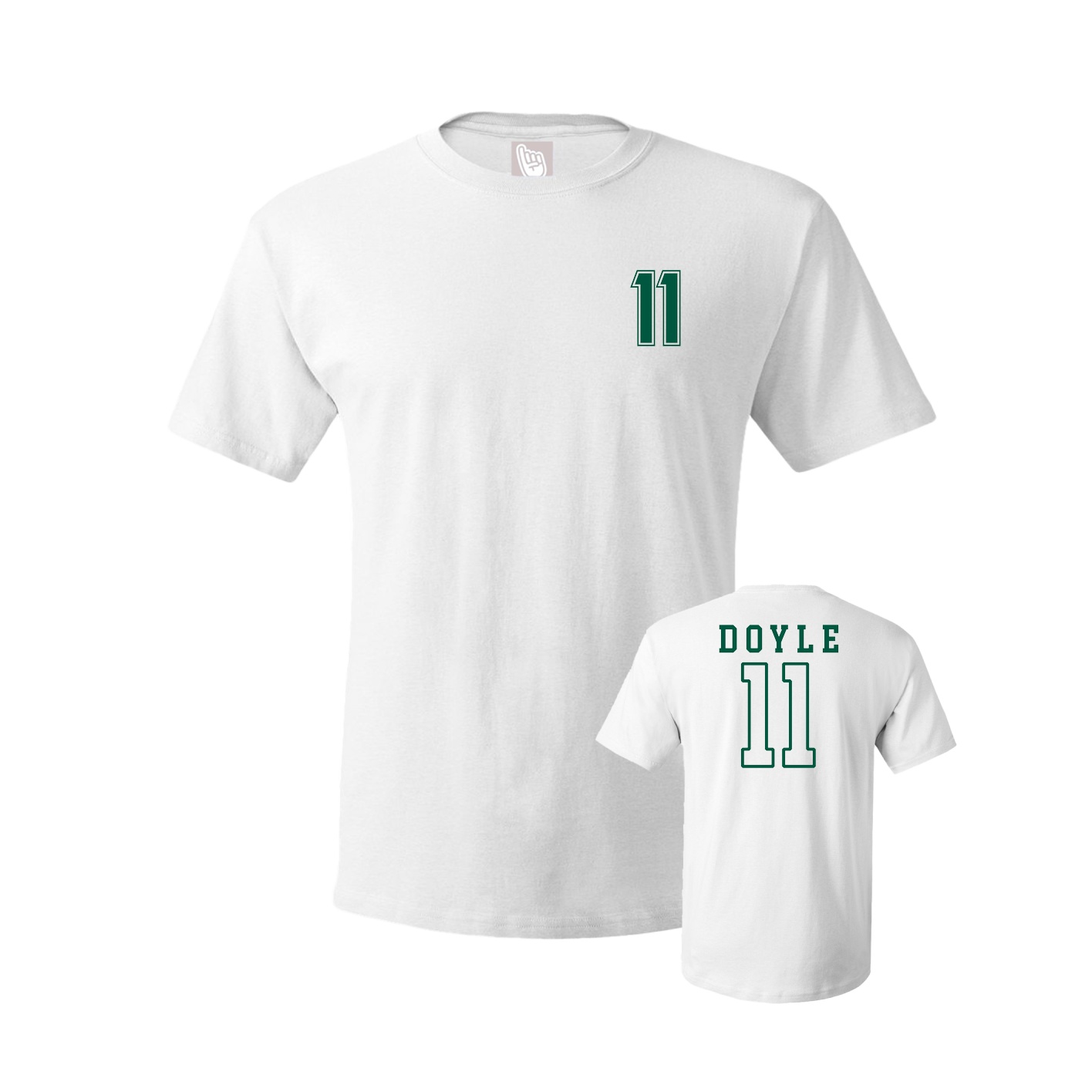 Youth Tee — Chest Back in White