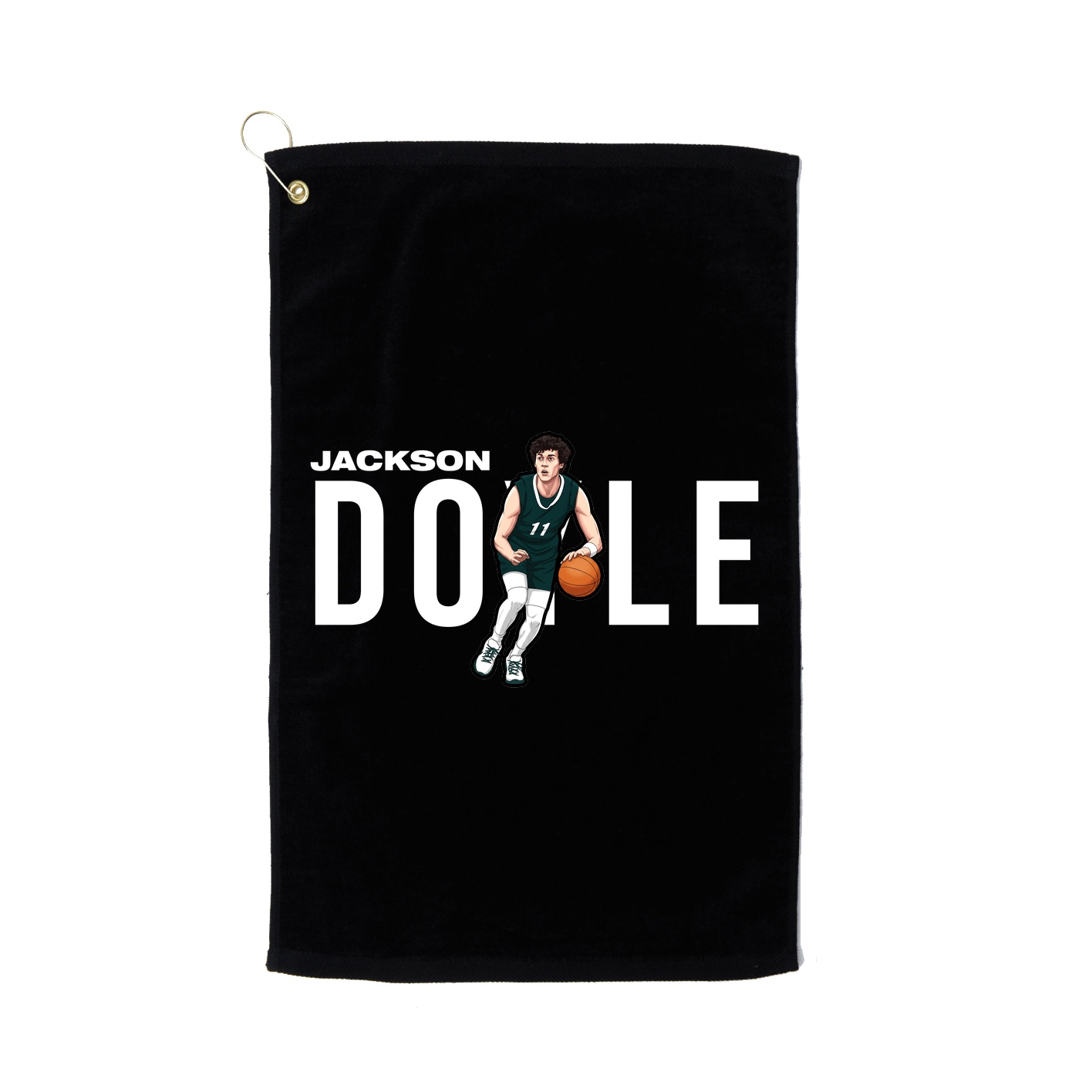 Golf Towel — Player Name in Black