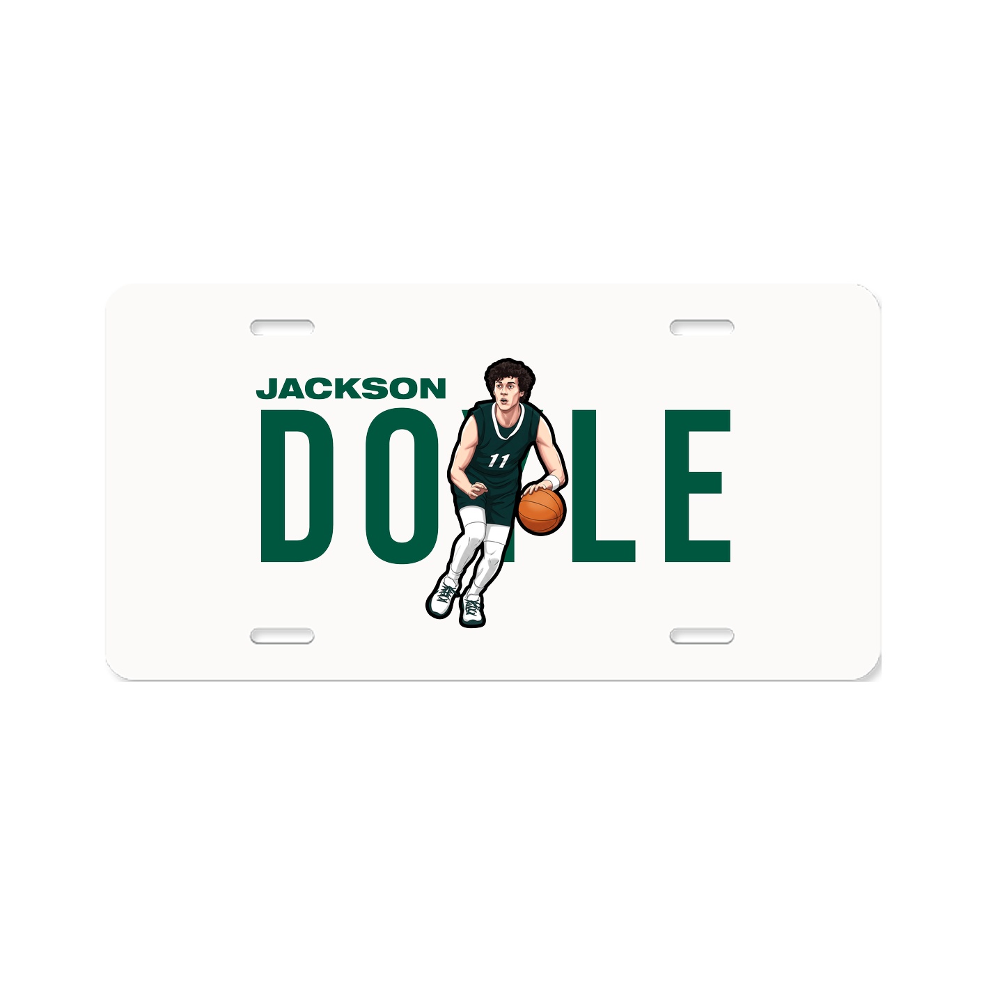 License Plate — Player Name in Classic