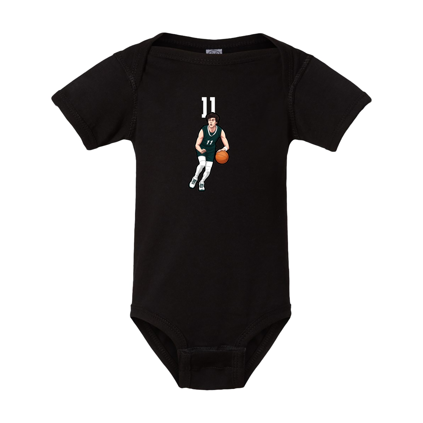 Baby Onesie — Number Top in Black