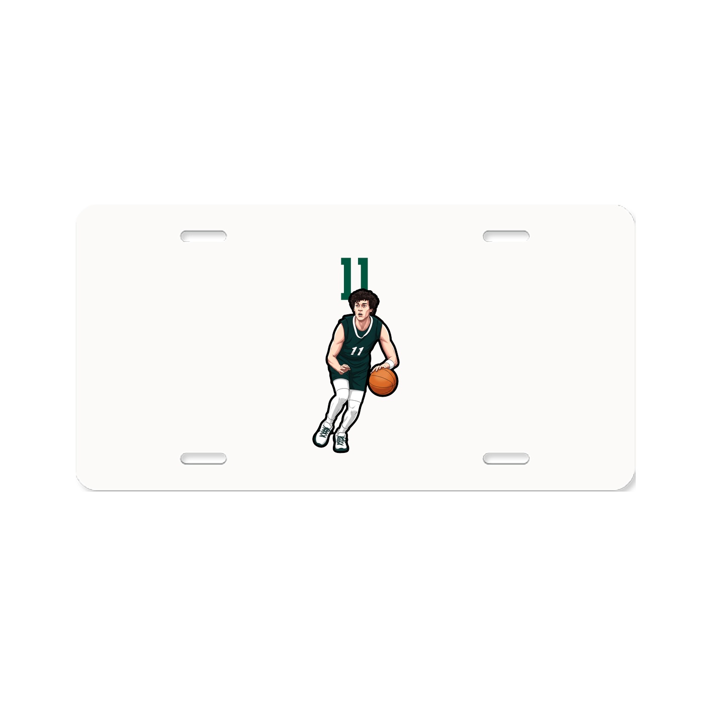 License Plate — Number Top in Classic