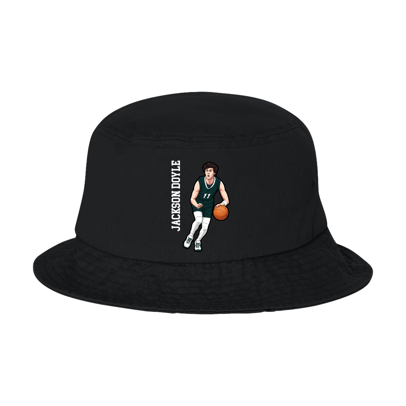 Bucket Cap — Name Vertical in Black