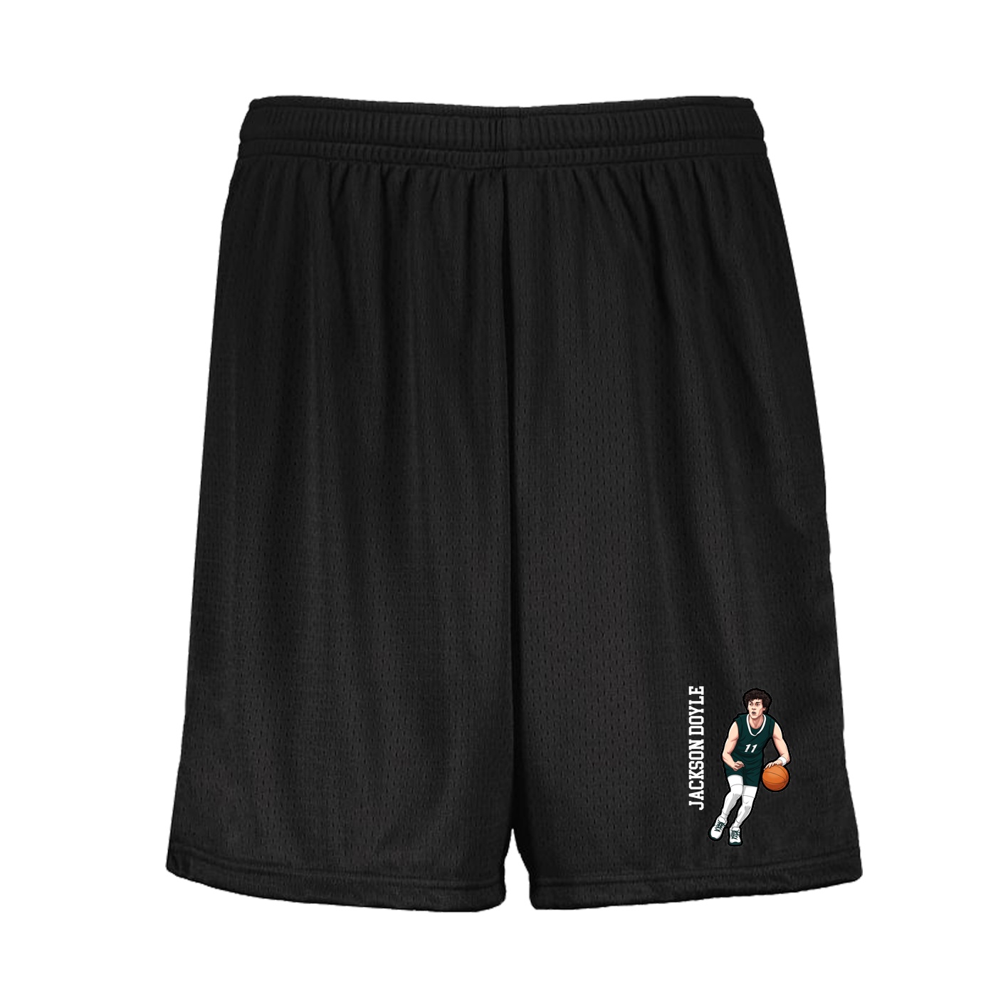 Shorts — Name Vertical in Black