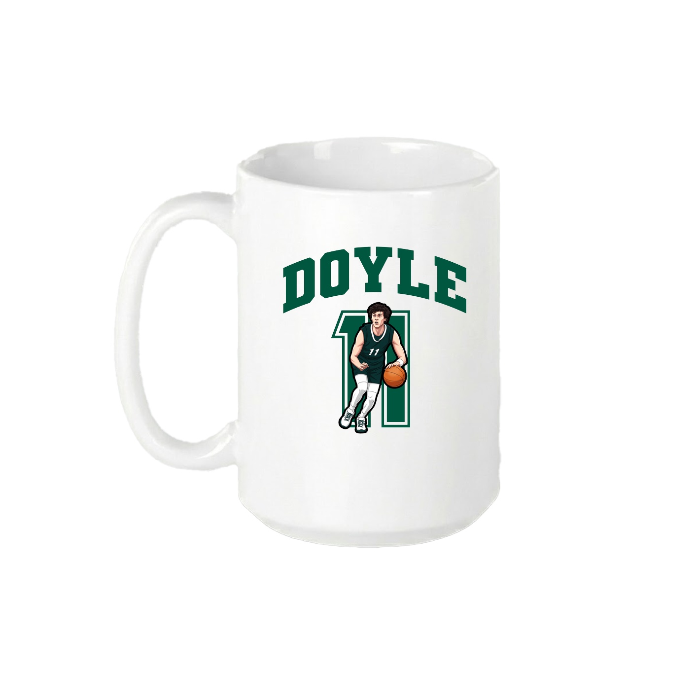 15oz Coffee Mug — Number in White