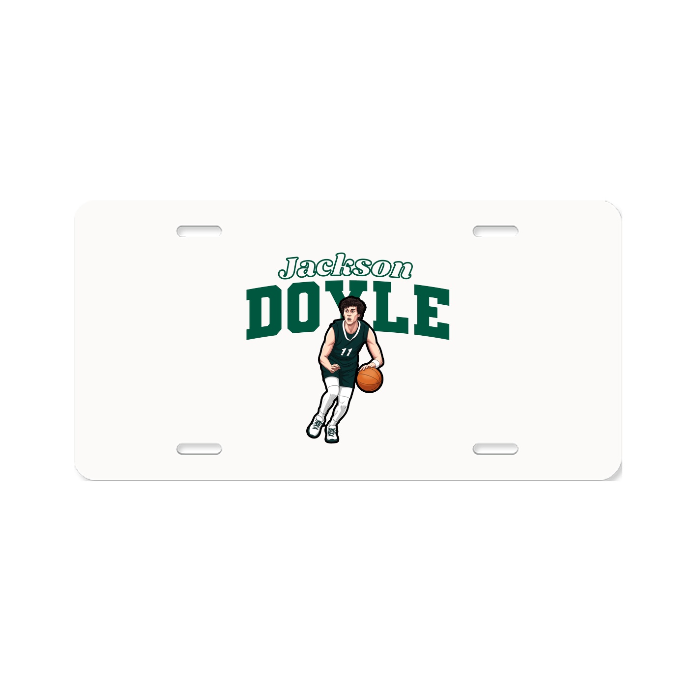 License Plate — Name Arch in Classic