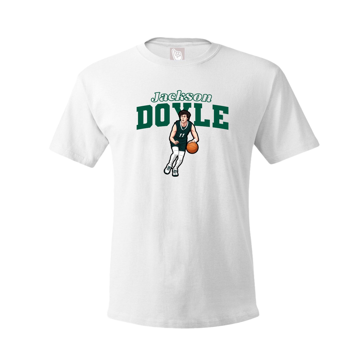 Tee — Name Arch in White