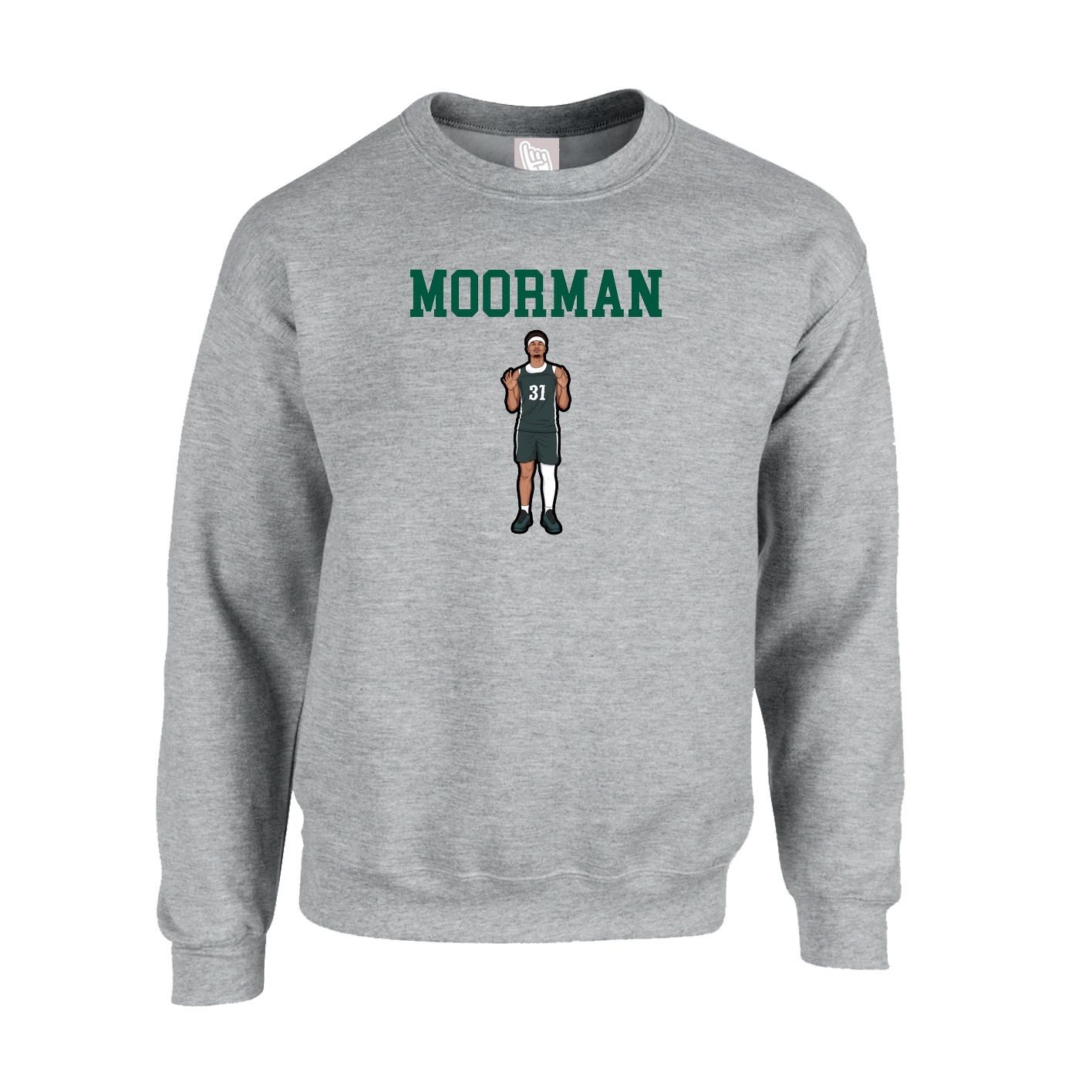 Fleece Crew — Shirsey in Grey