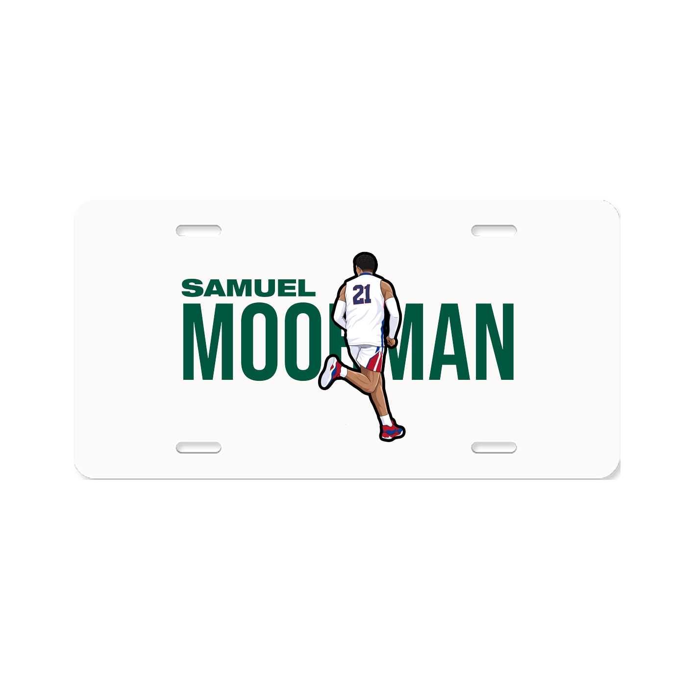 License Plate — Player Name in Classic