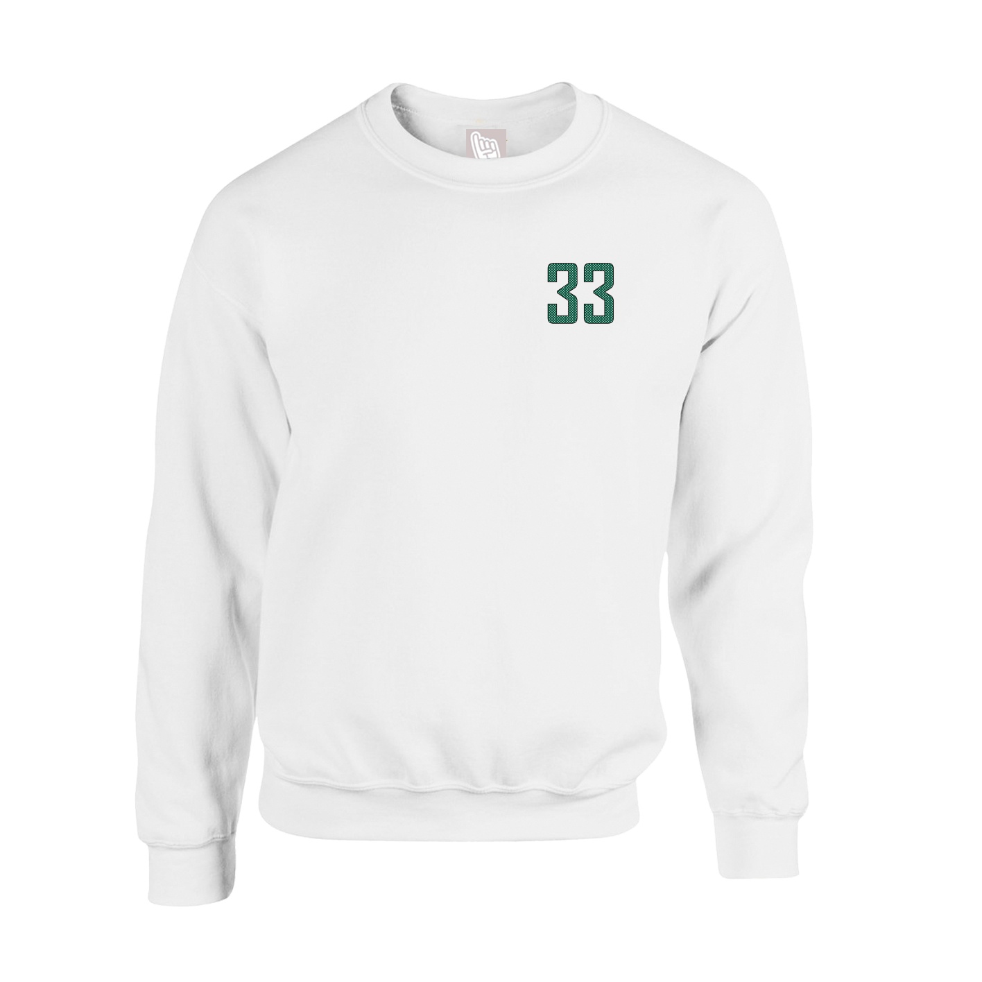 Fleece Crew — Front Shirsy in White