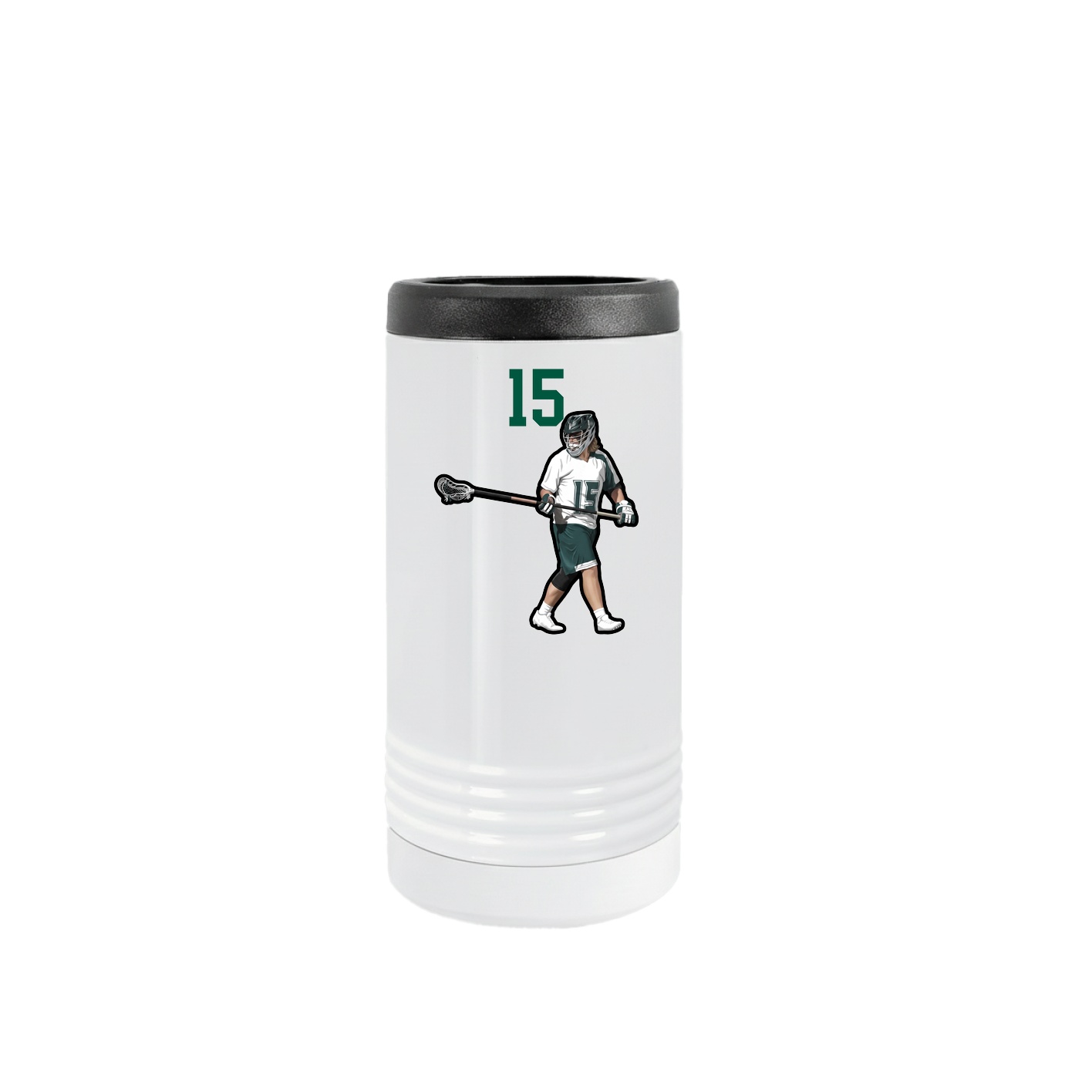 Slim Beverage Holder — Number Top in White