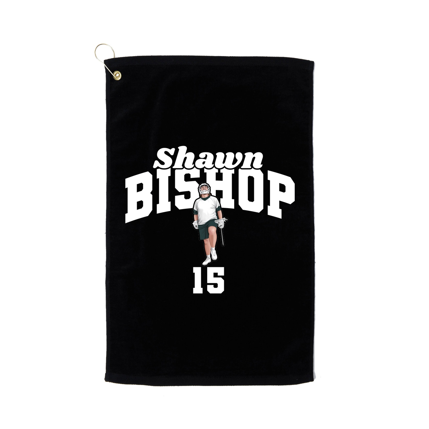 Golf Towel — Signature Arch in Black