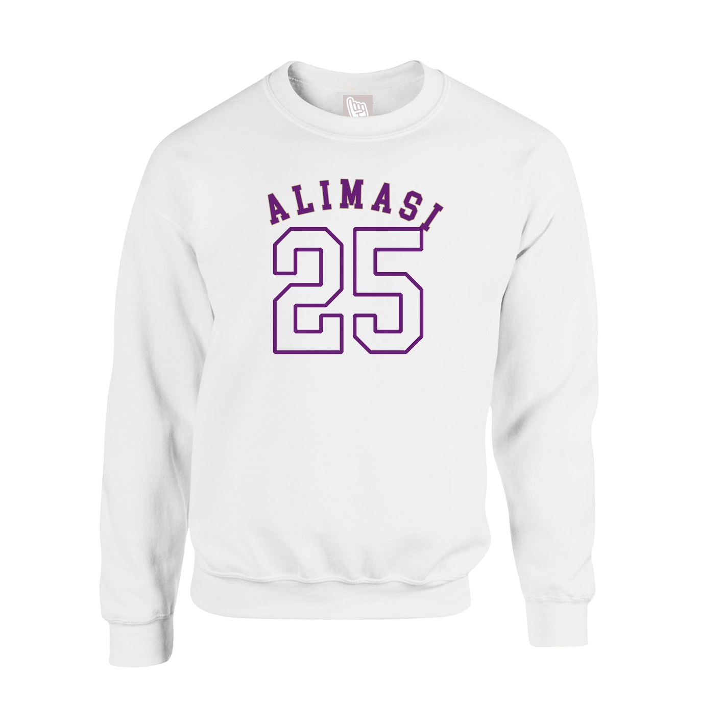 Fleece Crew — Shirsey Arch in White