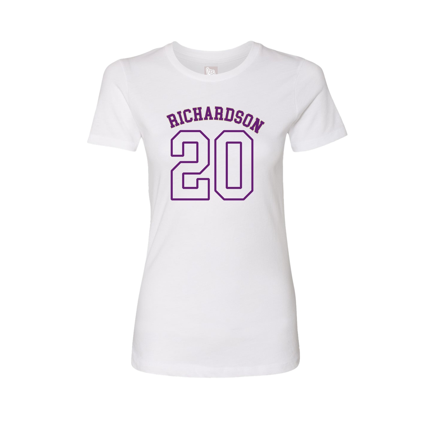 Fitted Women's Tee — Shirsey Arch in White