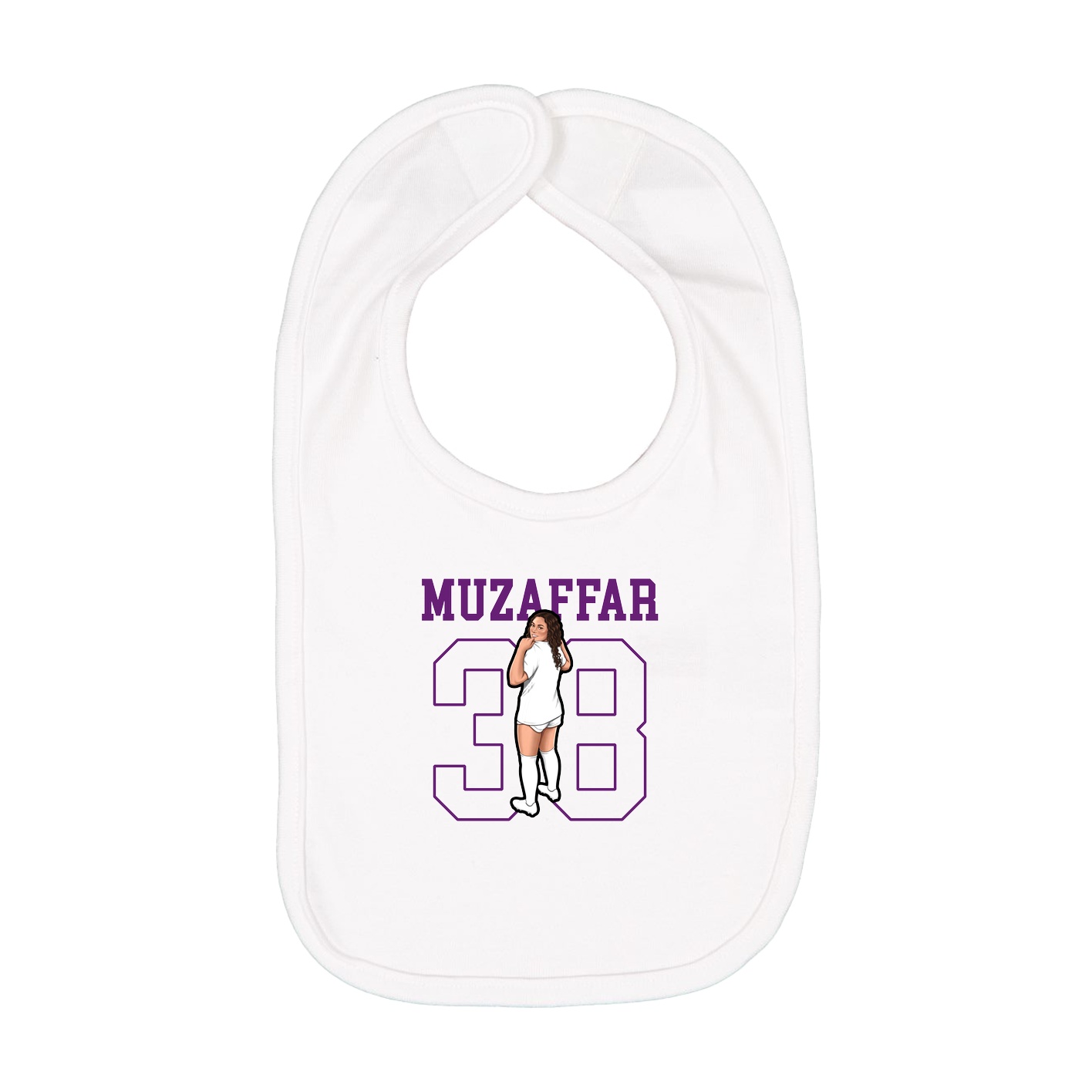 Infant Bib — Shirsey in White