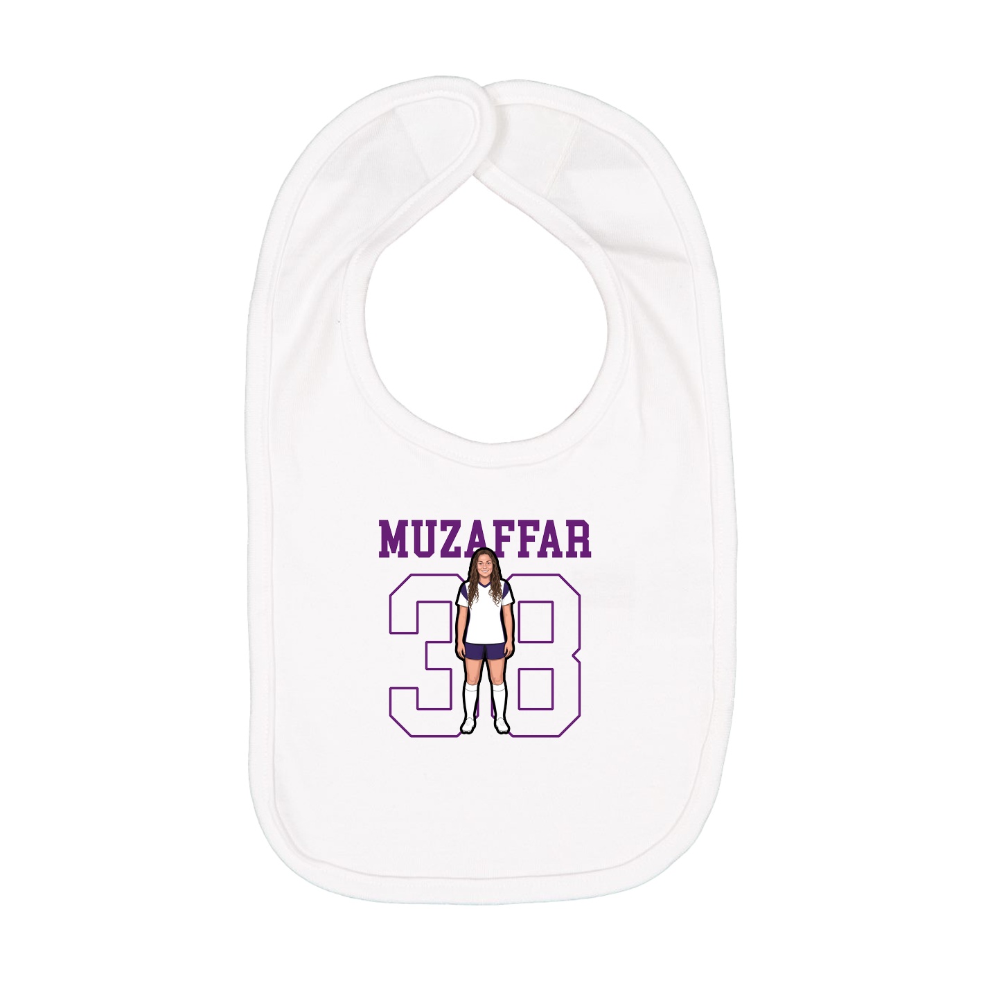 Infant Bib — Shirsey in White